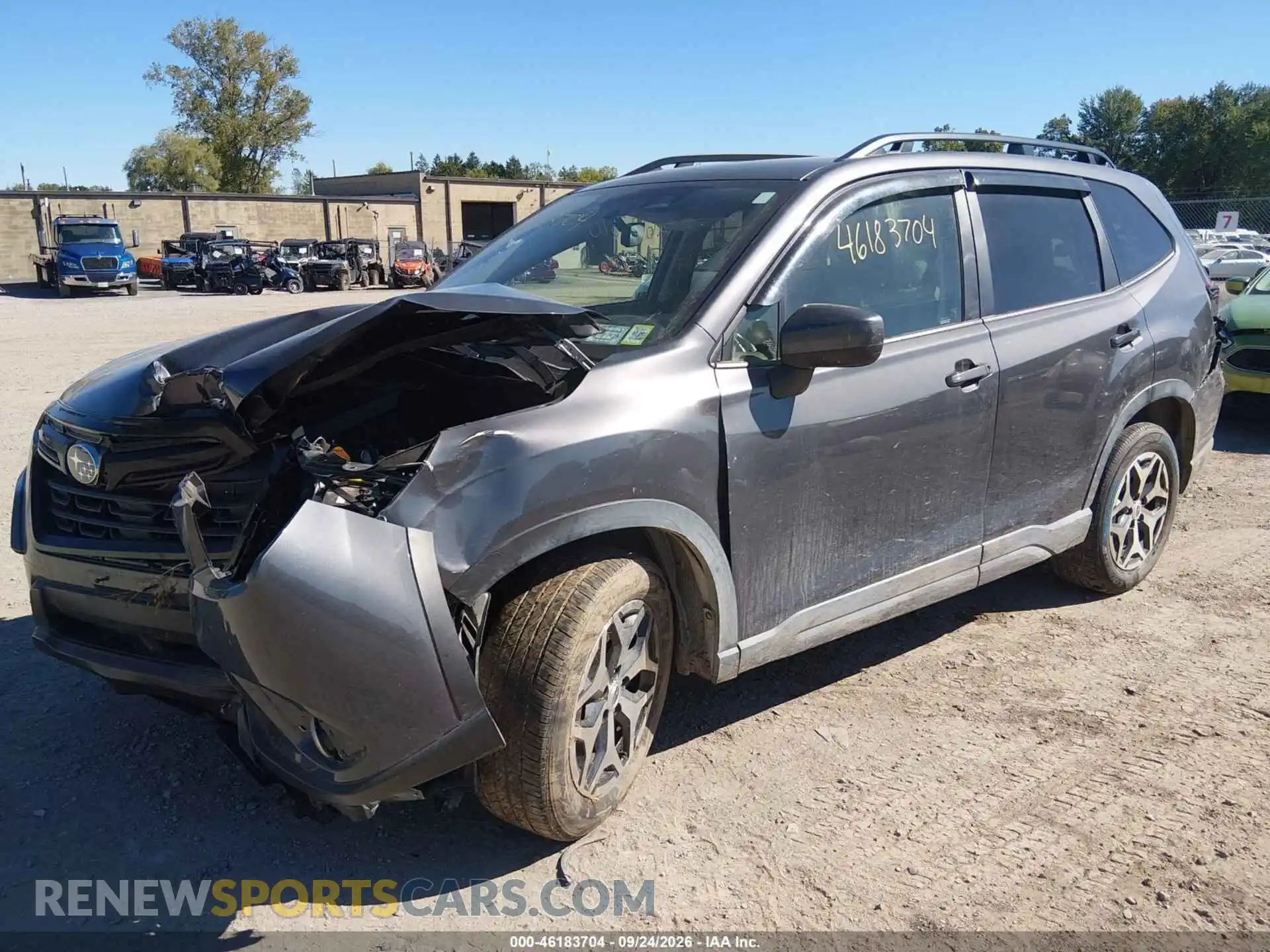 2 fotografías del automóvil dañado JF2SKADC7NH507422 SUBARU FORESTER 2022