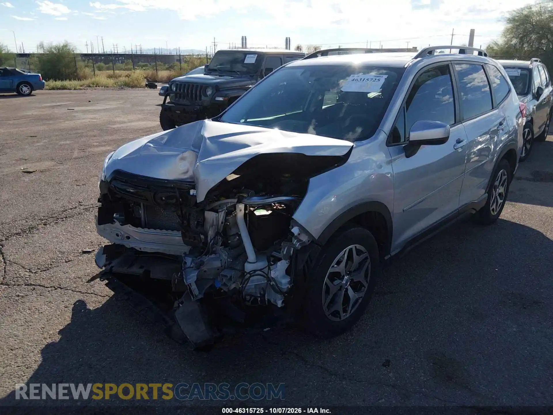 2 Photograph of a damaged car JF2SKAEC1NH408657 SUBARU FORESTER 2022