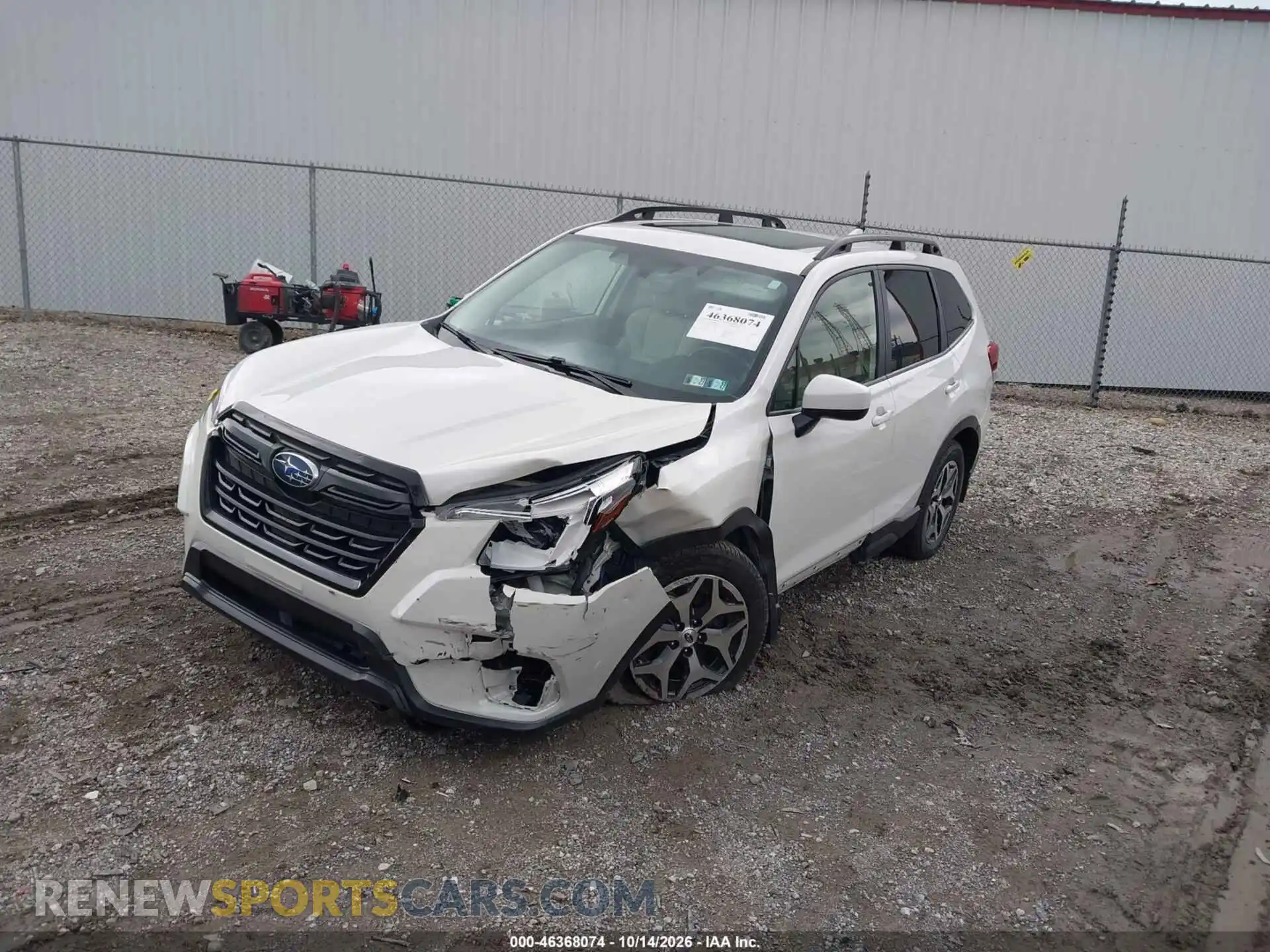 2 fotografías del automóvil dañado JF2SKAEC5NH447705 SUBARU FORESTER 2022