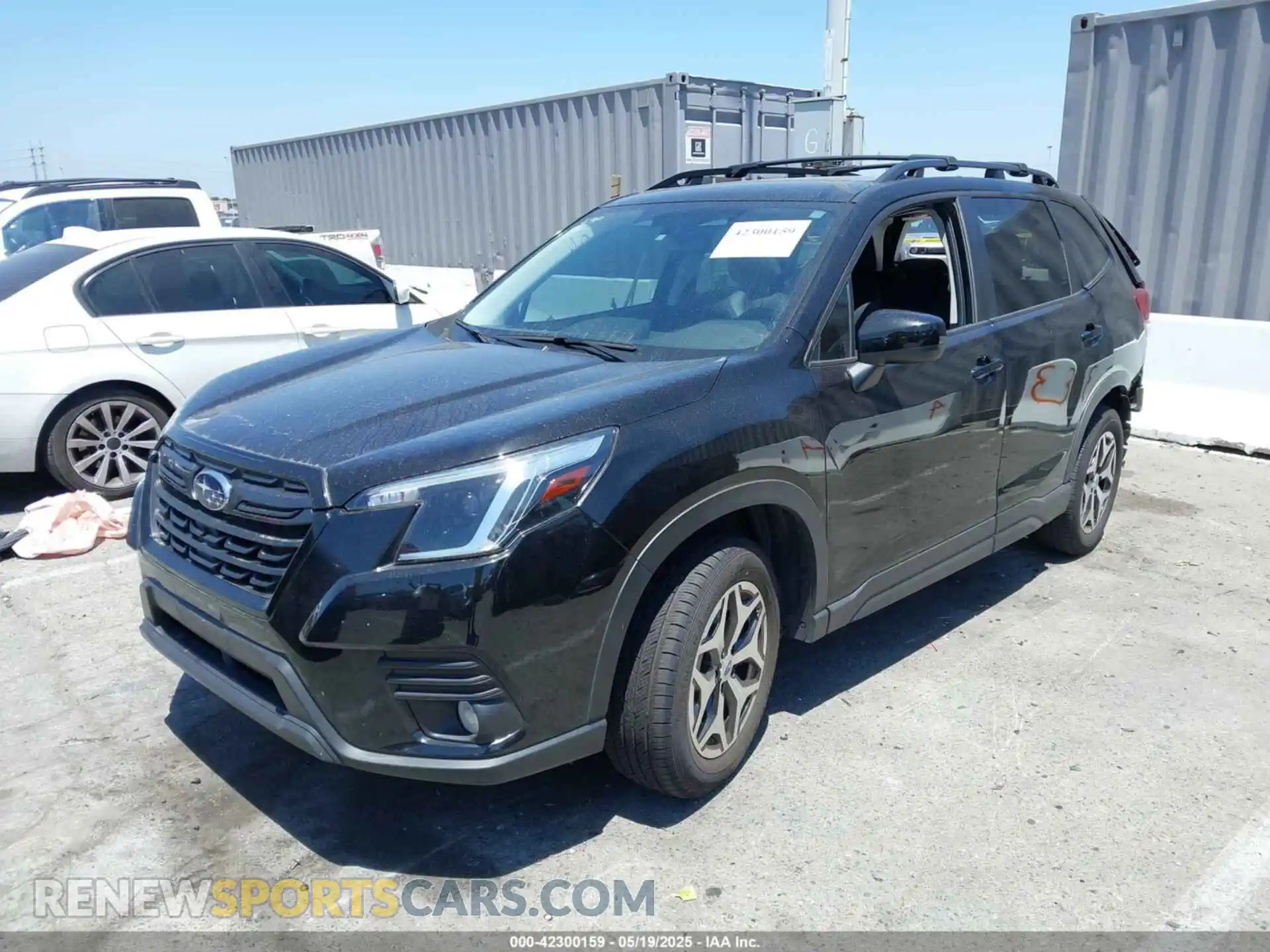 2 fotografías del automóvil dañado JF2SKAEC8NH422572 SUBARU FORESTER 2022