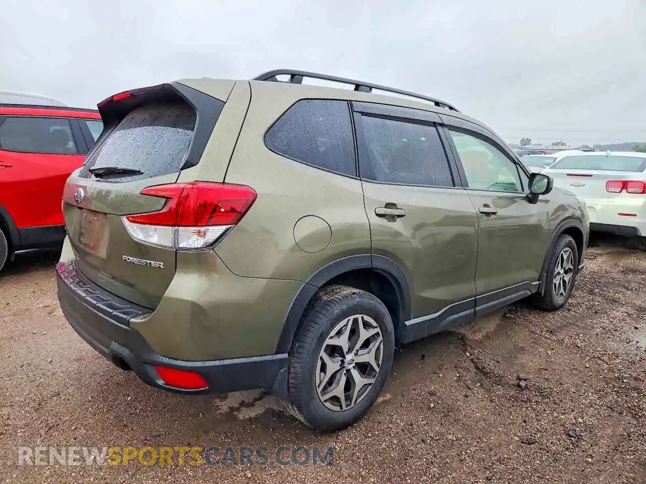 3 fotografías del automóvil dañado JF2SKAEC8NH482190 SUBARU FORESTER 2022