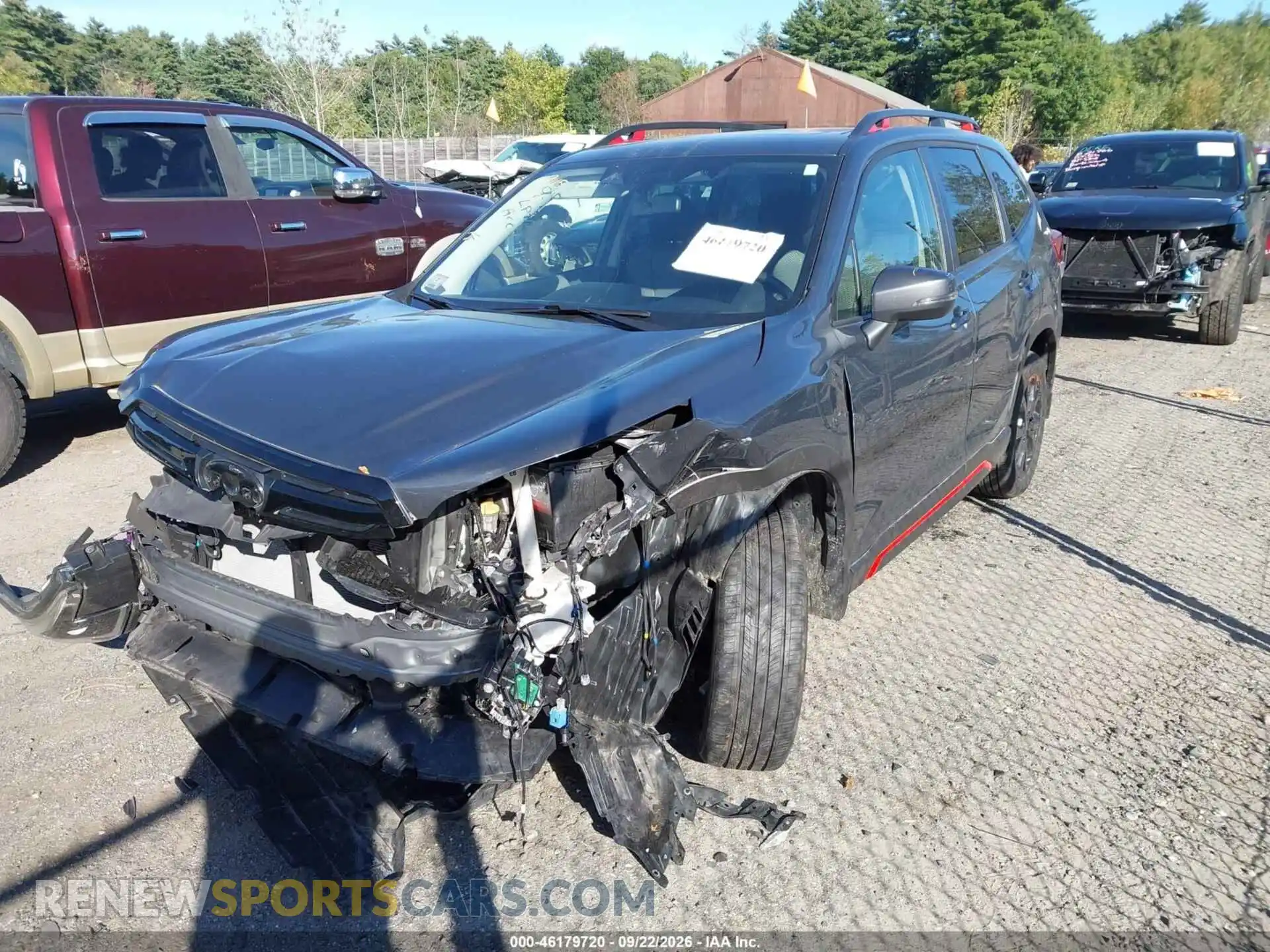 2 Photograph of a damaged car JF2SKAJCXNH463551 SUBARU FORESTER 2022