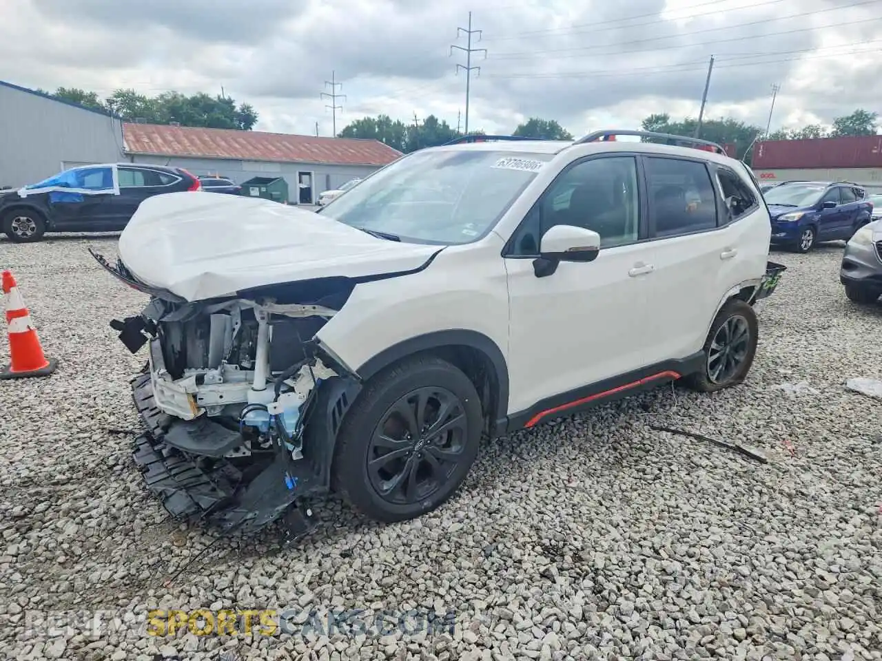 1 Photograph of a damaged car JF2SKAJCXNH506642 SUBARU FORESTER 2022