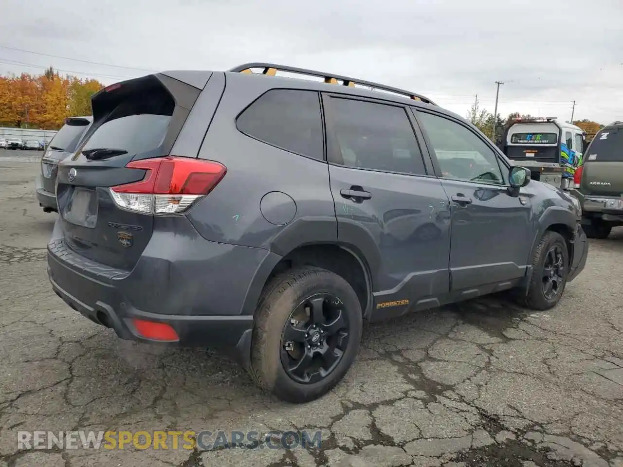 3 fotografías del automóvil dañado JF2SKAMC1NH416243 SUBARU FORESTER 2022