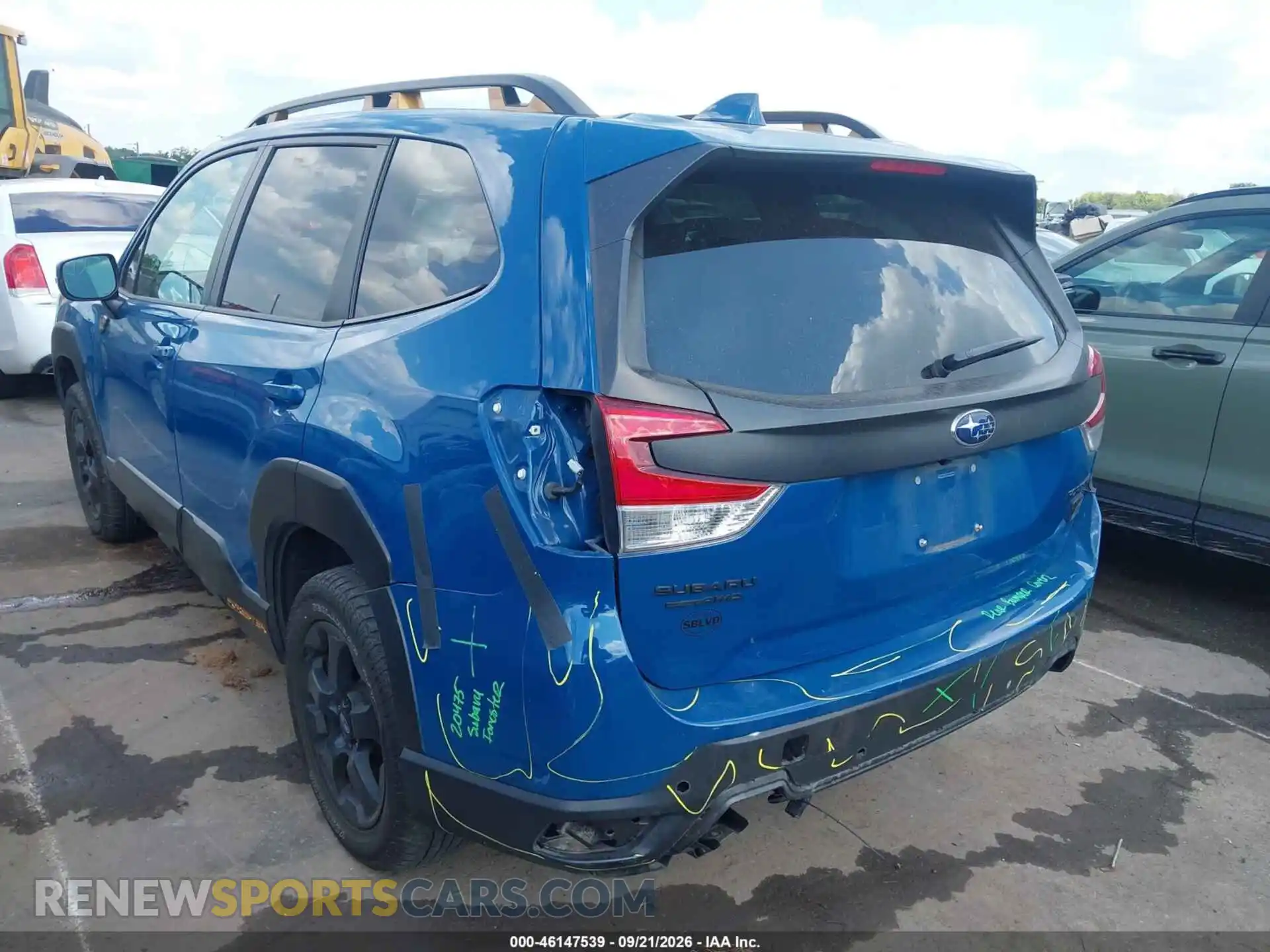 3 fotografías del automóvil dañado JF2SKAMC2NH404912 SUBARU FORESTER 2022