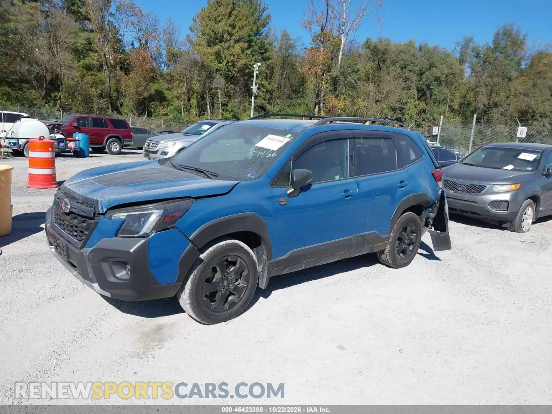 2 fotografías del automóvil dañado JF2SKAMC3NH409794 SUBARU FORESTER 2022