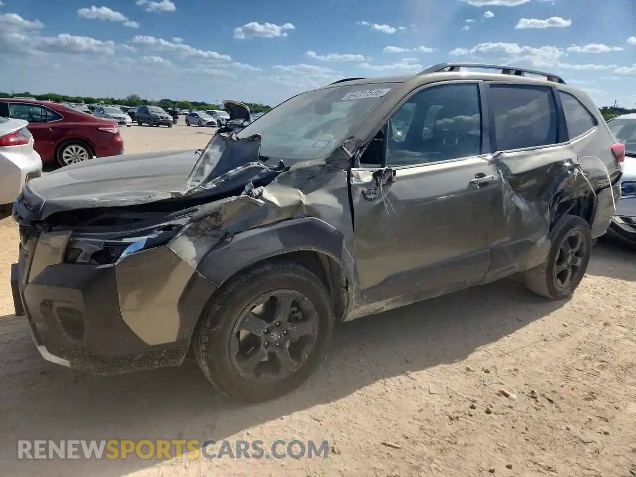 1 Photograph of a damaged car JF2SKAMC3NH433514 SUBARU FORESTER 2022