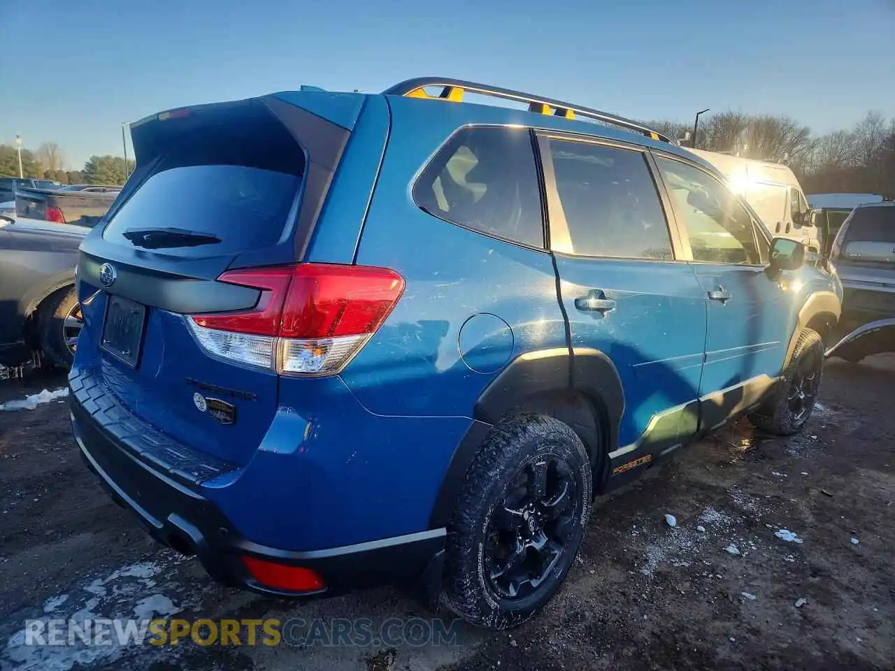 3 Photograph of a damaged car JF2SKAMC3NH502024 SUBARU FORESTER 2022