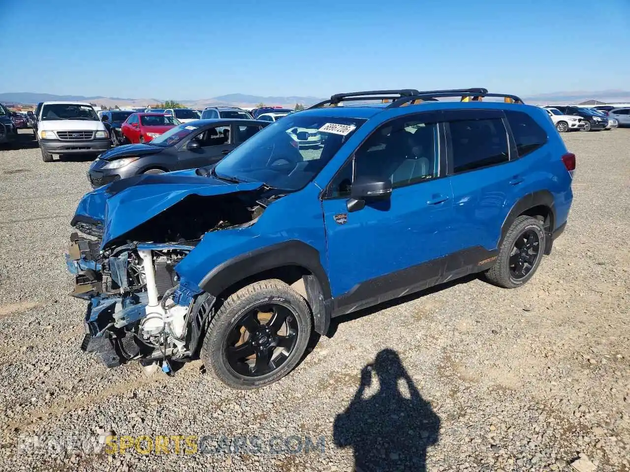 1 Photograph of a damaged car JF2SKAMC4NH443114 SUBARU FORESTER 2022