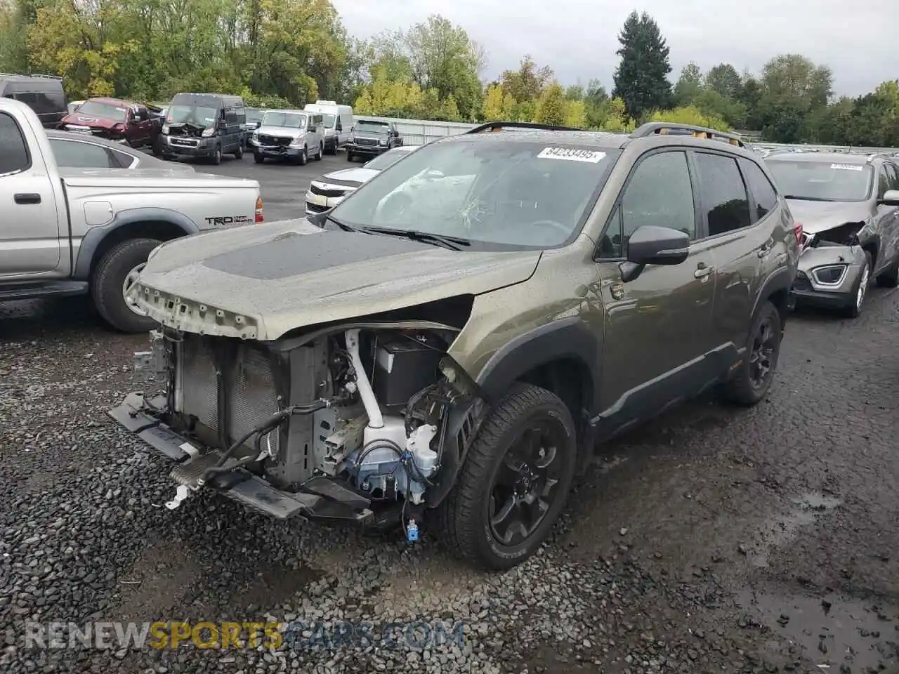 1 Photograph of a damaged car JF2SKAMC4NH505756 SUBARU FORESTER 2022