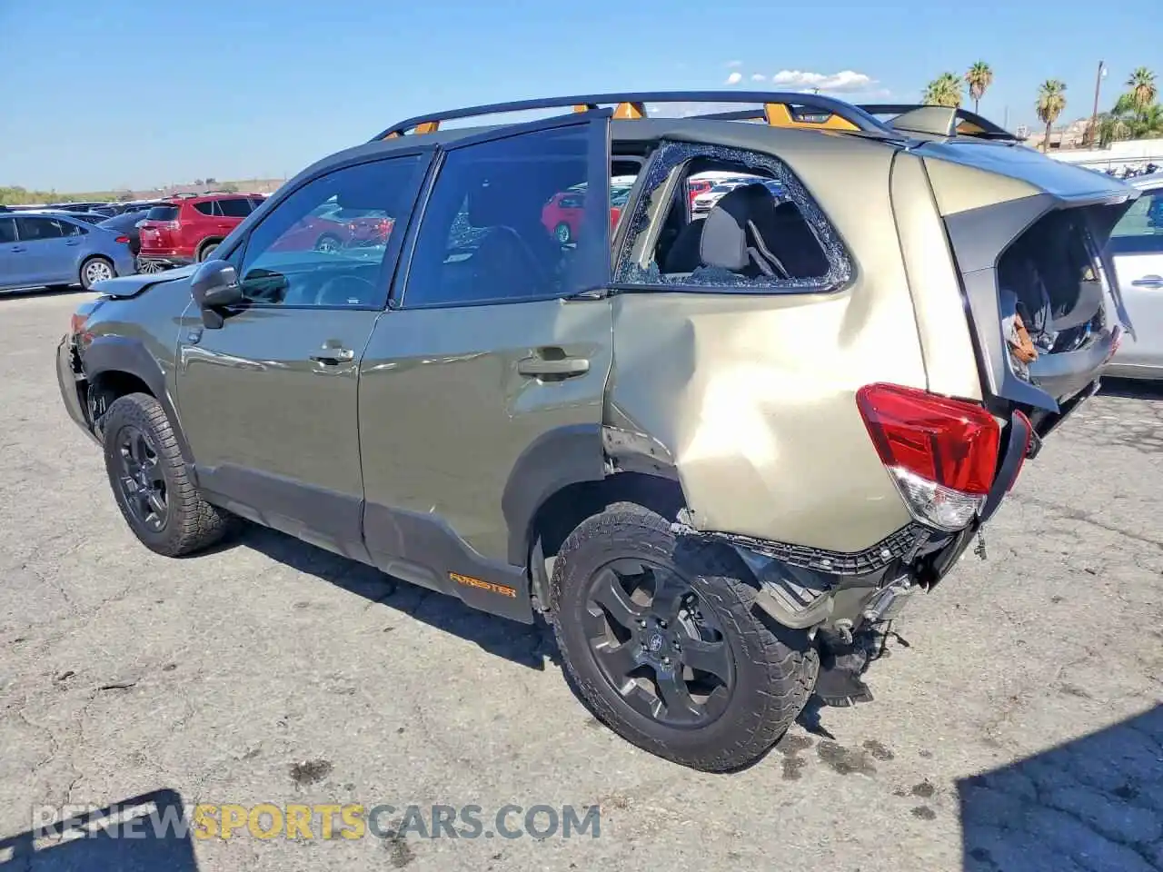2 fotografías del automóvil dañado JF2SKAMC4NH527045 SUBARU FORESTER 2022