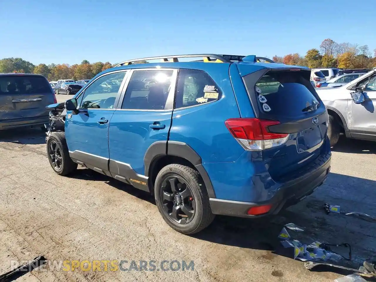 2 fotografías del automóvil dañado JF2SKAMC7NH426761 SUBARU FORESTER 2022