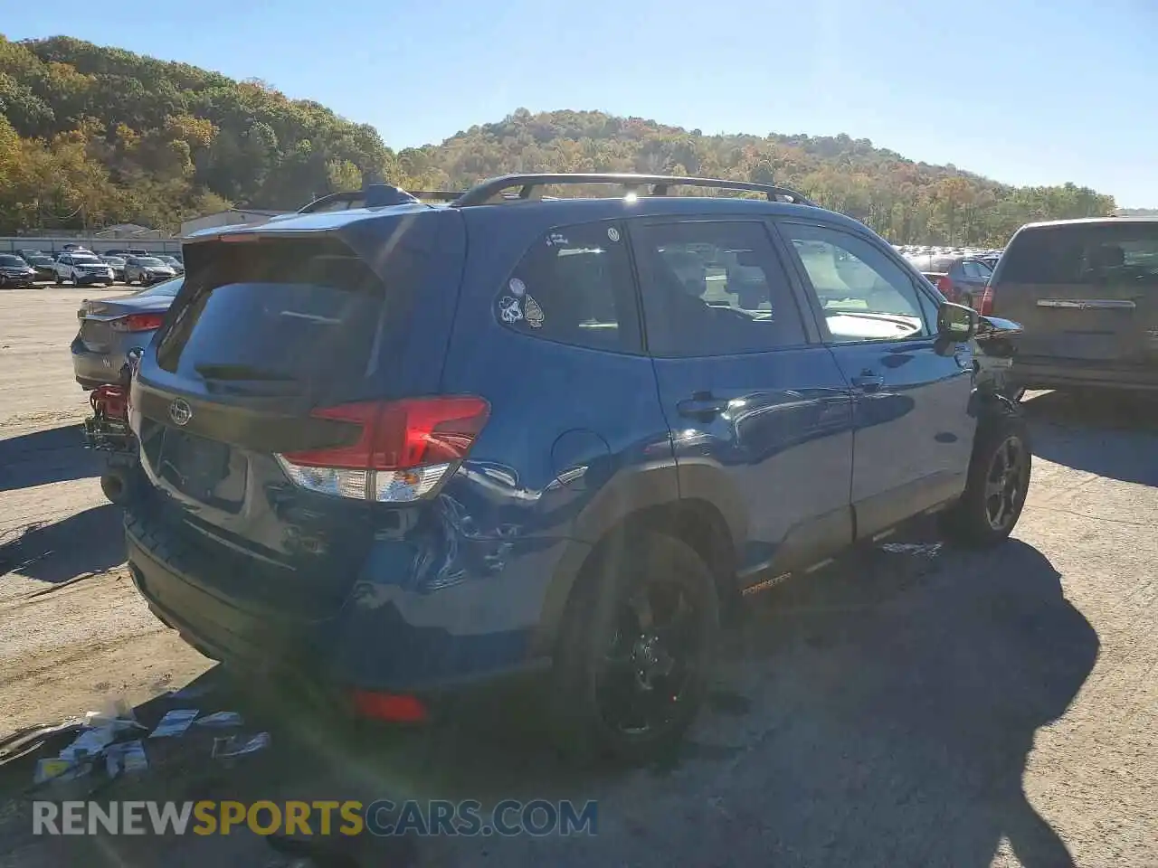3 fotografías del automóvil dañado JF2SKAMC7NH426761 SUBARU FORESTER 2022