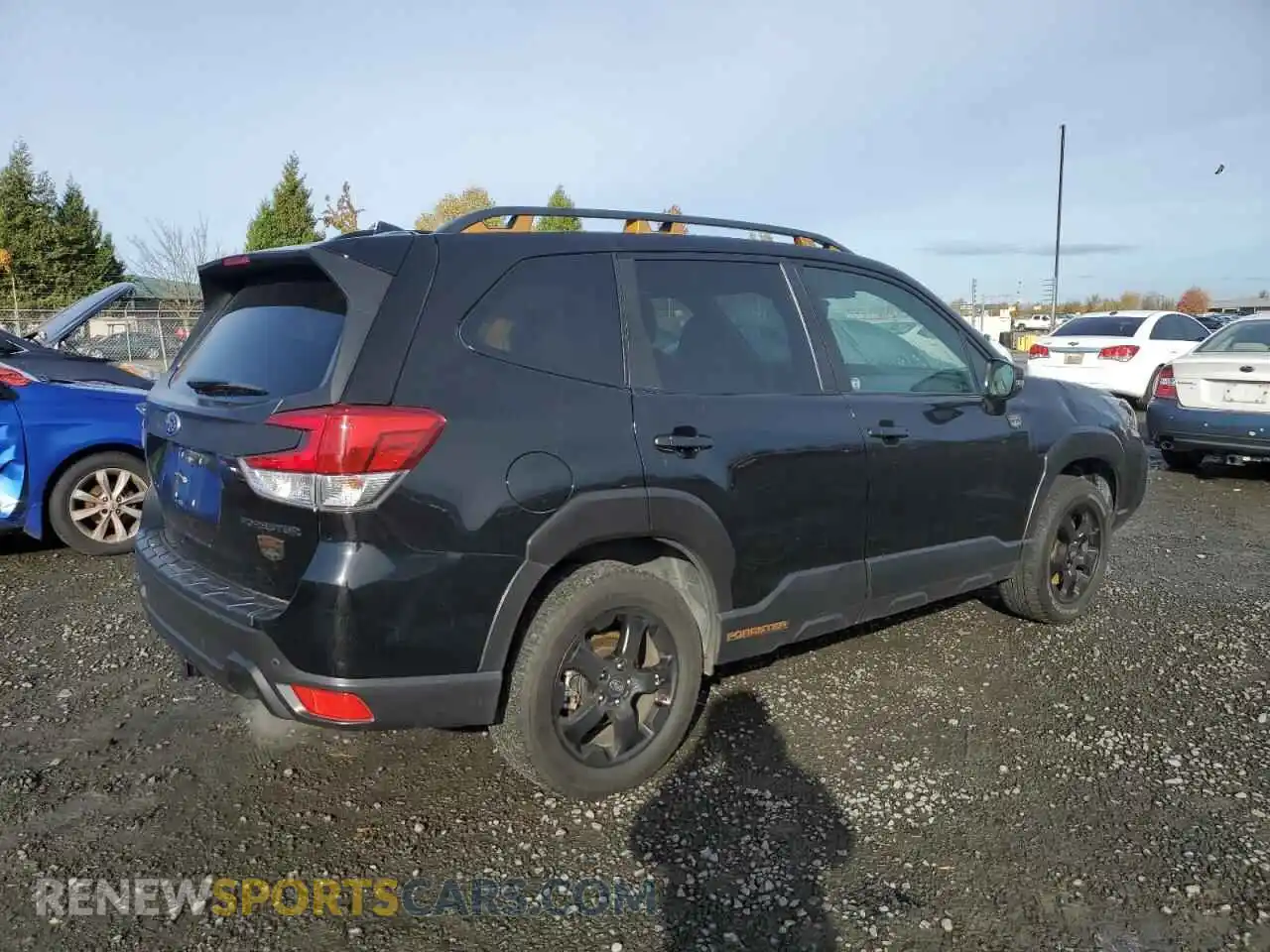 3 fotografías del automóvil dañado JF2SKAMC8NH417177 SUBARU FORESTER 2022