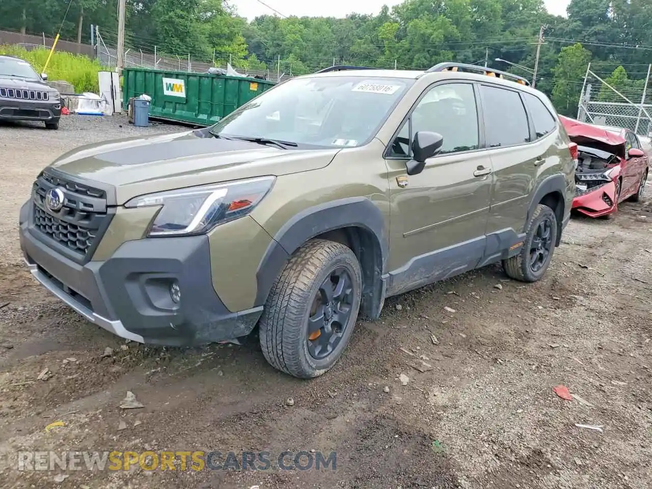 1 Photograph of a damaged car JF2SKAMC9NH478649 SUBARU FORESTER 2022