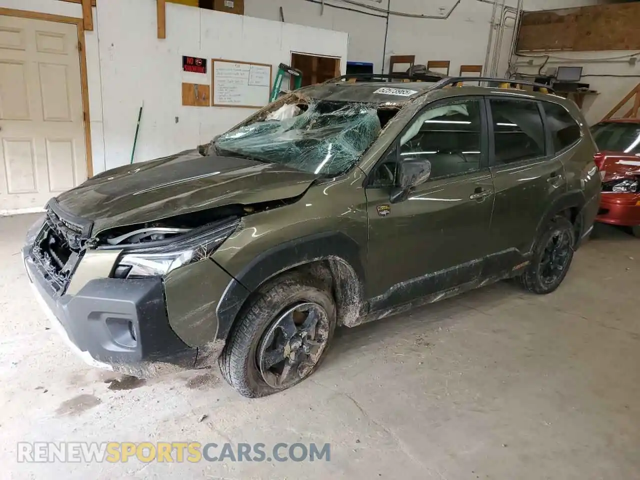 1 Photograph of a damaged car JF2SKAMC9NH506045 SUBARU FORESTER 2022