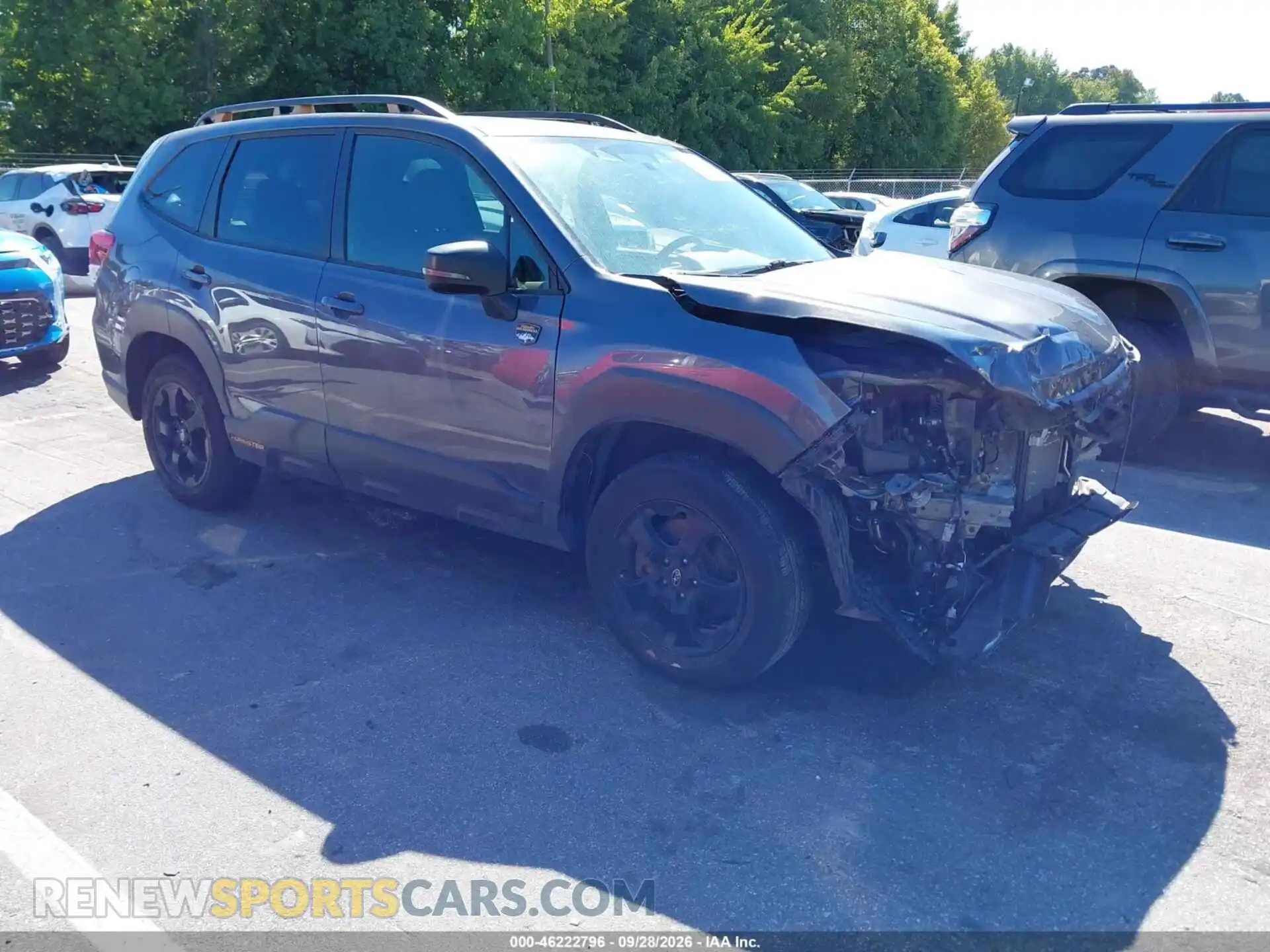 1 Photograph of a damaged car JF2SKAMC9NH524576 SUBARU FORESTER 2022