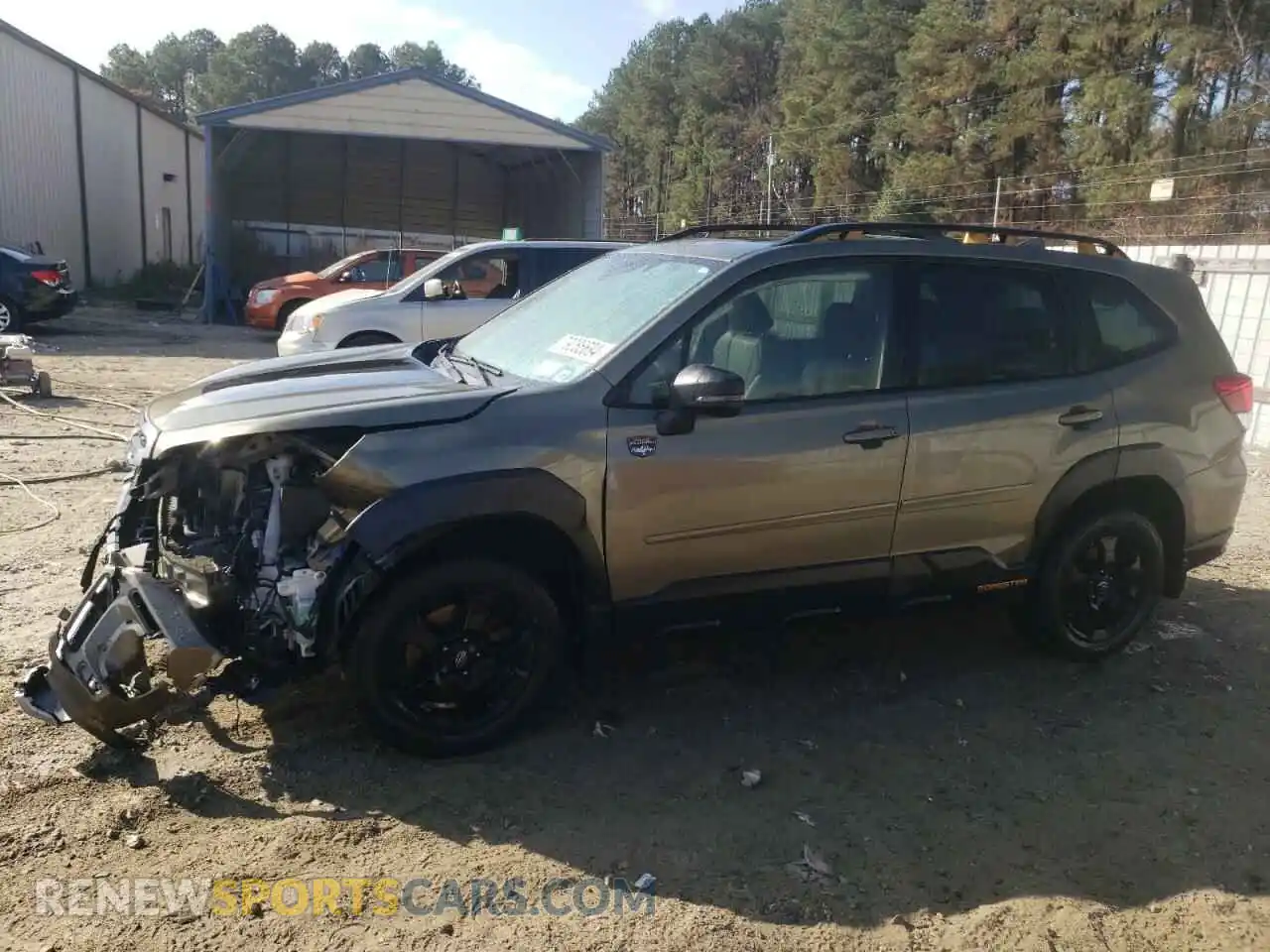 1 Photograph of a damaged car JF2SKAMCXNH415124 SUBARU FORESTER 2022