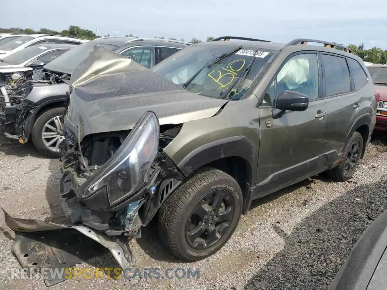 1 Photograph of a damaged car JF2SKAMCXNH466283 SUBARU FORESTER 2022