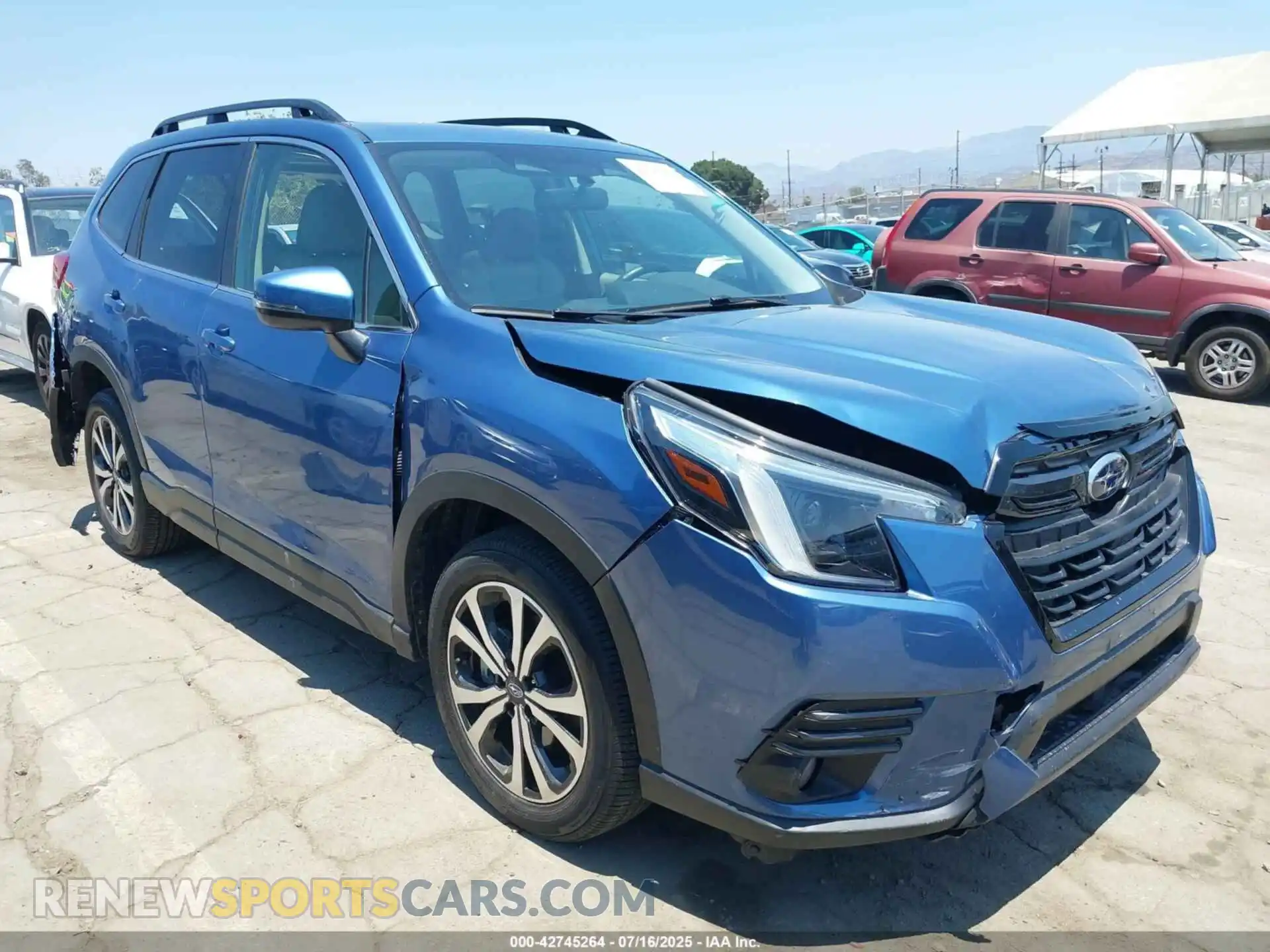 1 Photograph of a damaged car JF2SKAPC1NH446855 SUBARU FORESTER 2022