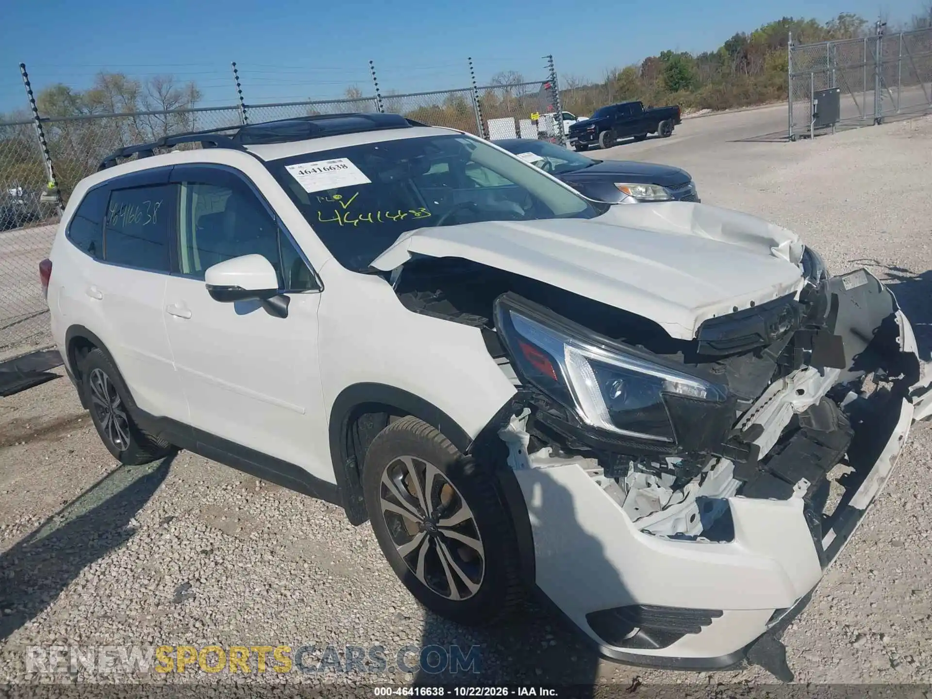 1 fotografías del automóvil dañado JF2SKAPC3NH477766 SUBARU FORESTER 2022