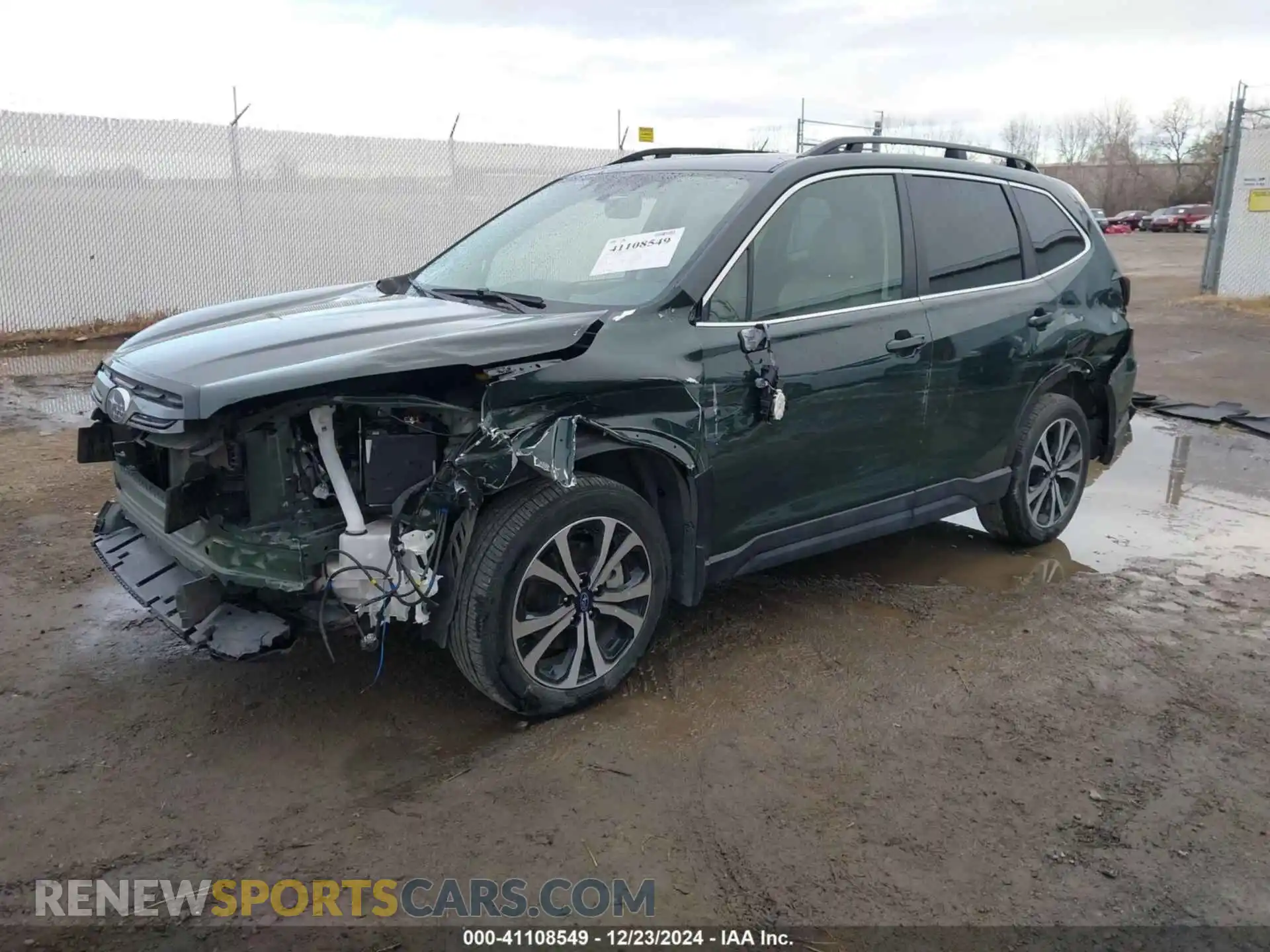 2 fotografías del automóvil dañado JF2SKAPC6NH505642 SUBARU FORESTER 2022