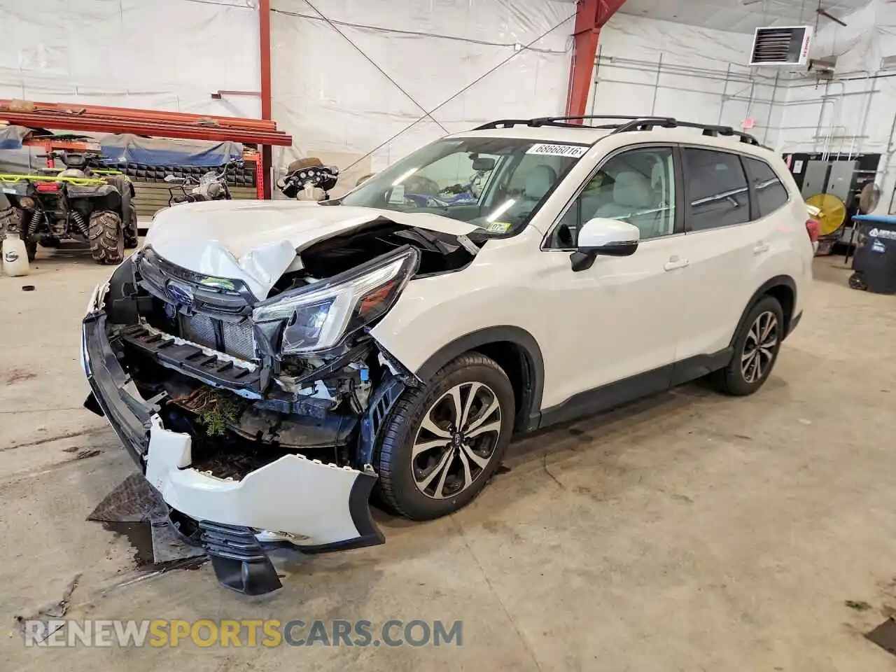 1 Photograph of a damaged car JF2SKAPC6NH510405 SUBARU FORESTER 2022