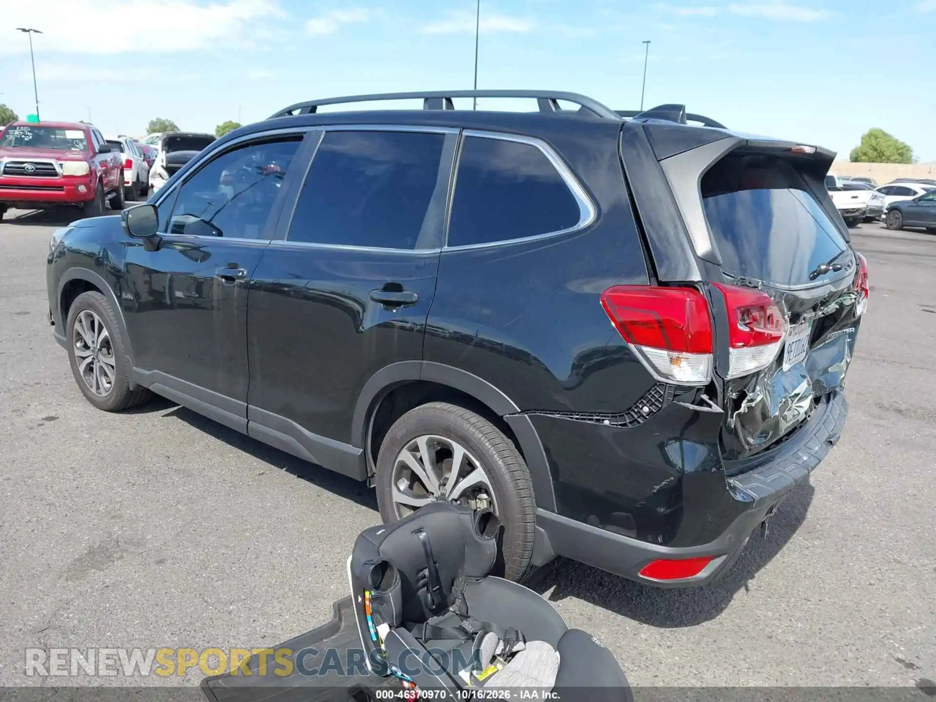 3 fotografías del automóvil dañado JF2SKAPC6NH519203 SUBARU FORESTER 2022