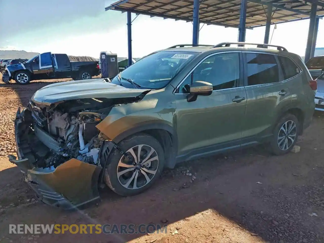 1 Photograph of a damaged car JF2SKAPC6NH521727 SUBARU FORESTER 2022