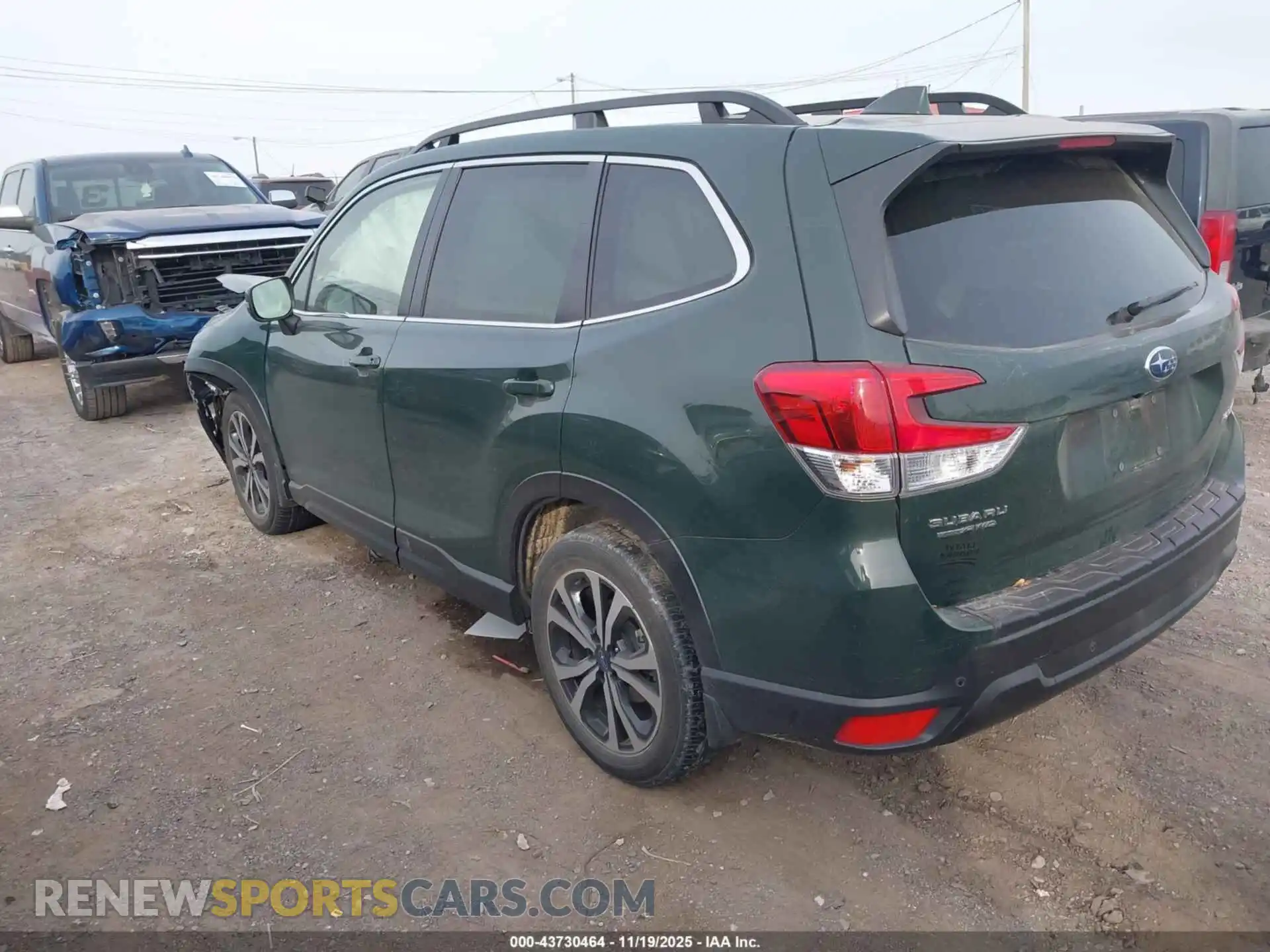 3 Photograph of a damaged car JF2SKAPC7NH502832 SUBARU FORESTER 2022