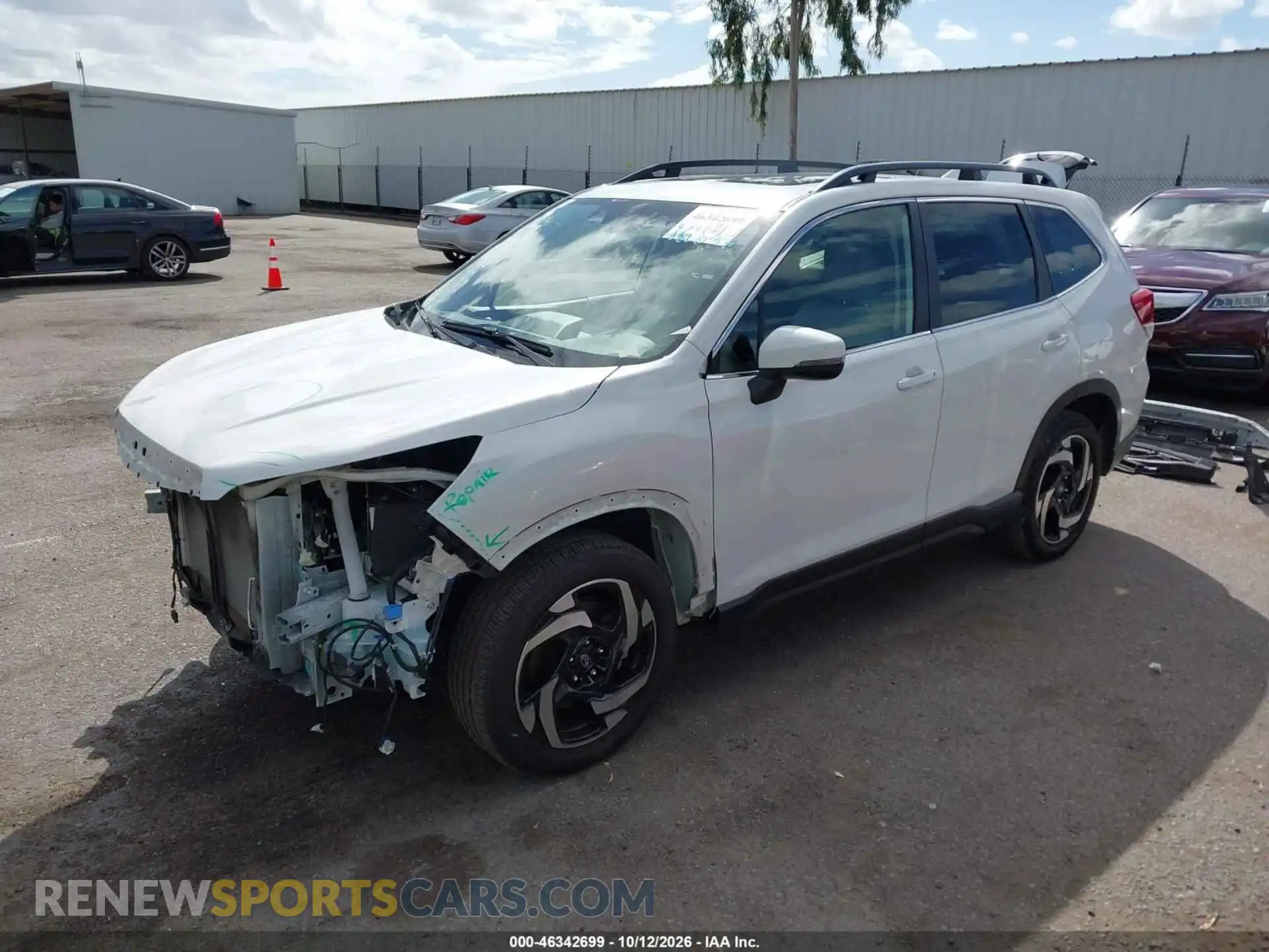 2 Photograph of a damaged car JF2SKAPCXNH406631 SUBARU FORESTER 2022
