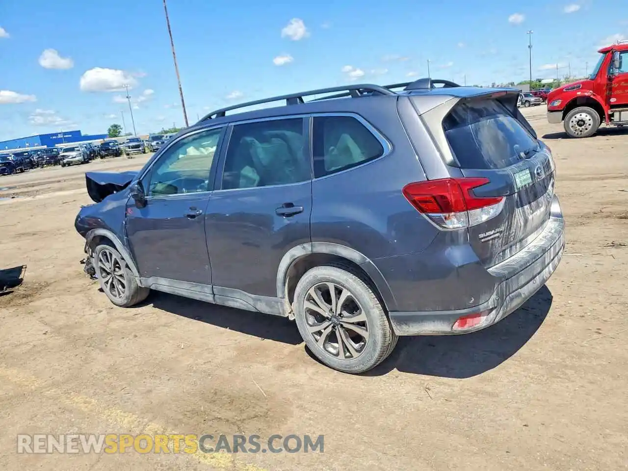 2 fotografías del automóvil dañado JF2SKAPCXNH443341 SUBARU FORESTER 2022