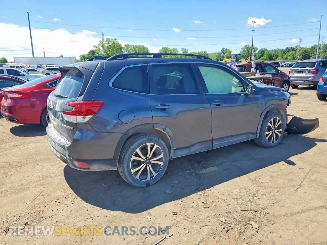 3 fotografías del automóvil dañado JF2SKAPCXNH443341 SUBARU FORESTER 2022