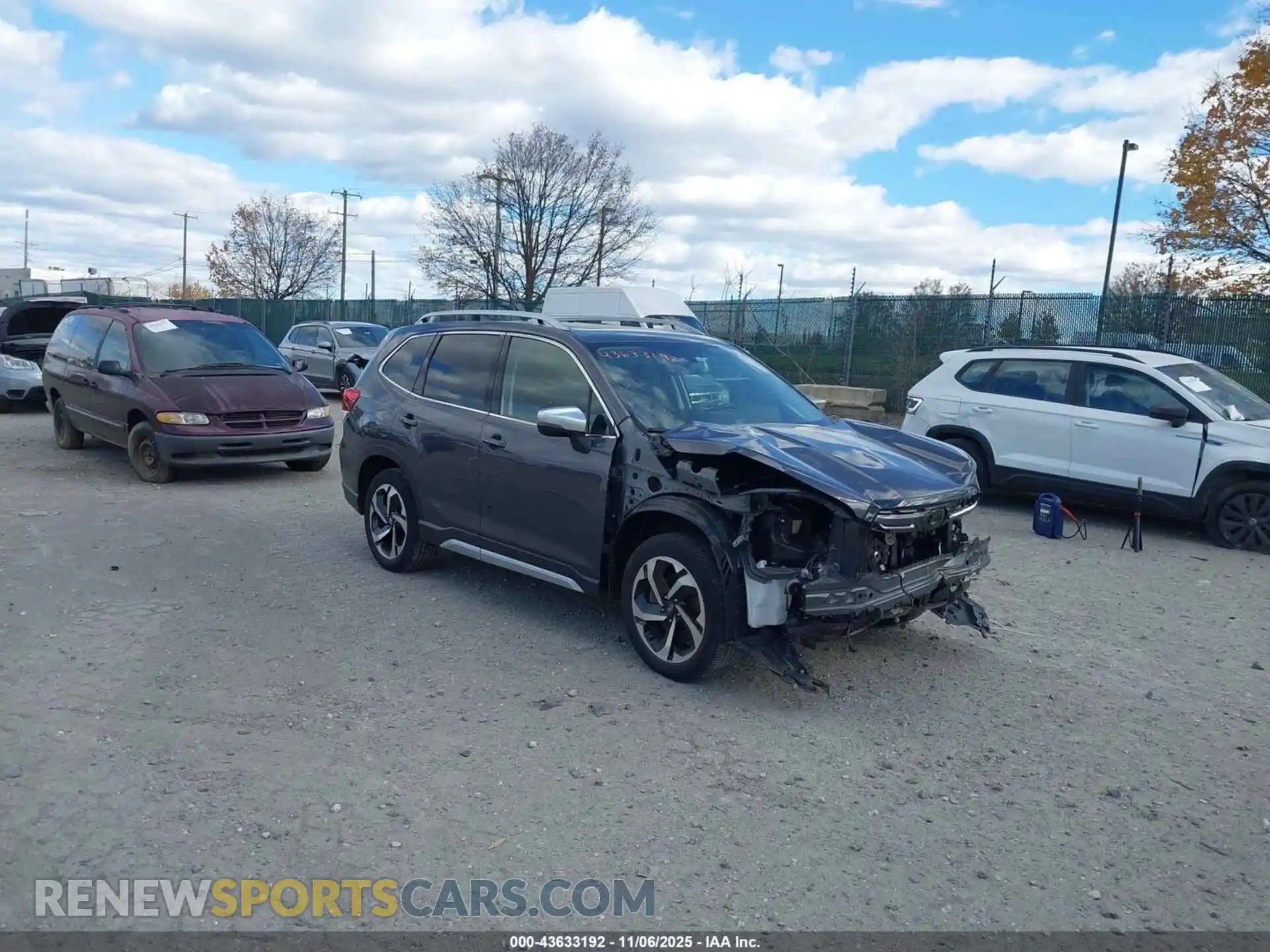 1 Photograph of a damaged car JF2SKARC8NH480644 SUBARU FORESTER 2022