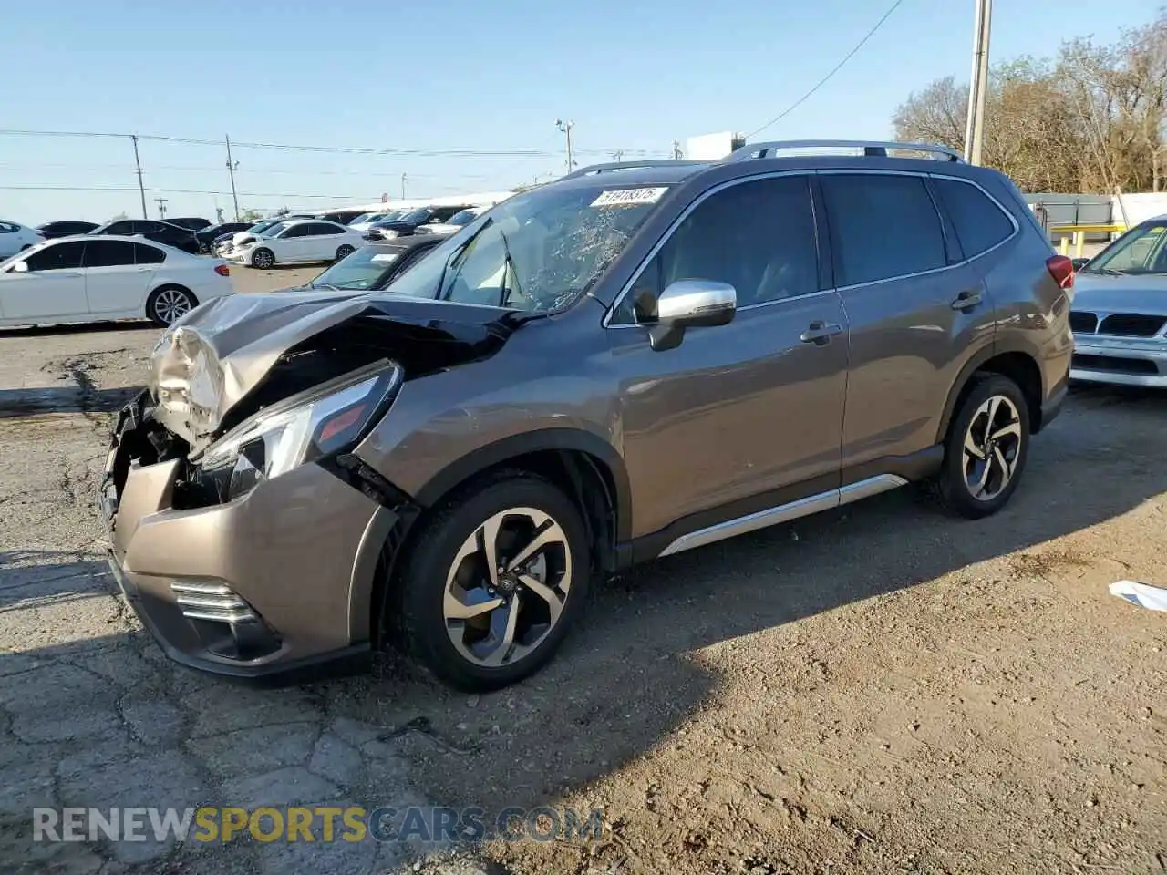 1 Photograph of a damaged car JF2SKARC9NH408982 SUBARU FORESTER 2022