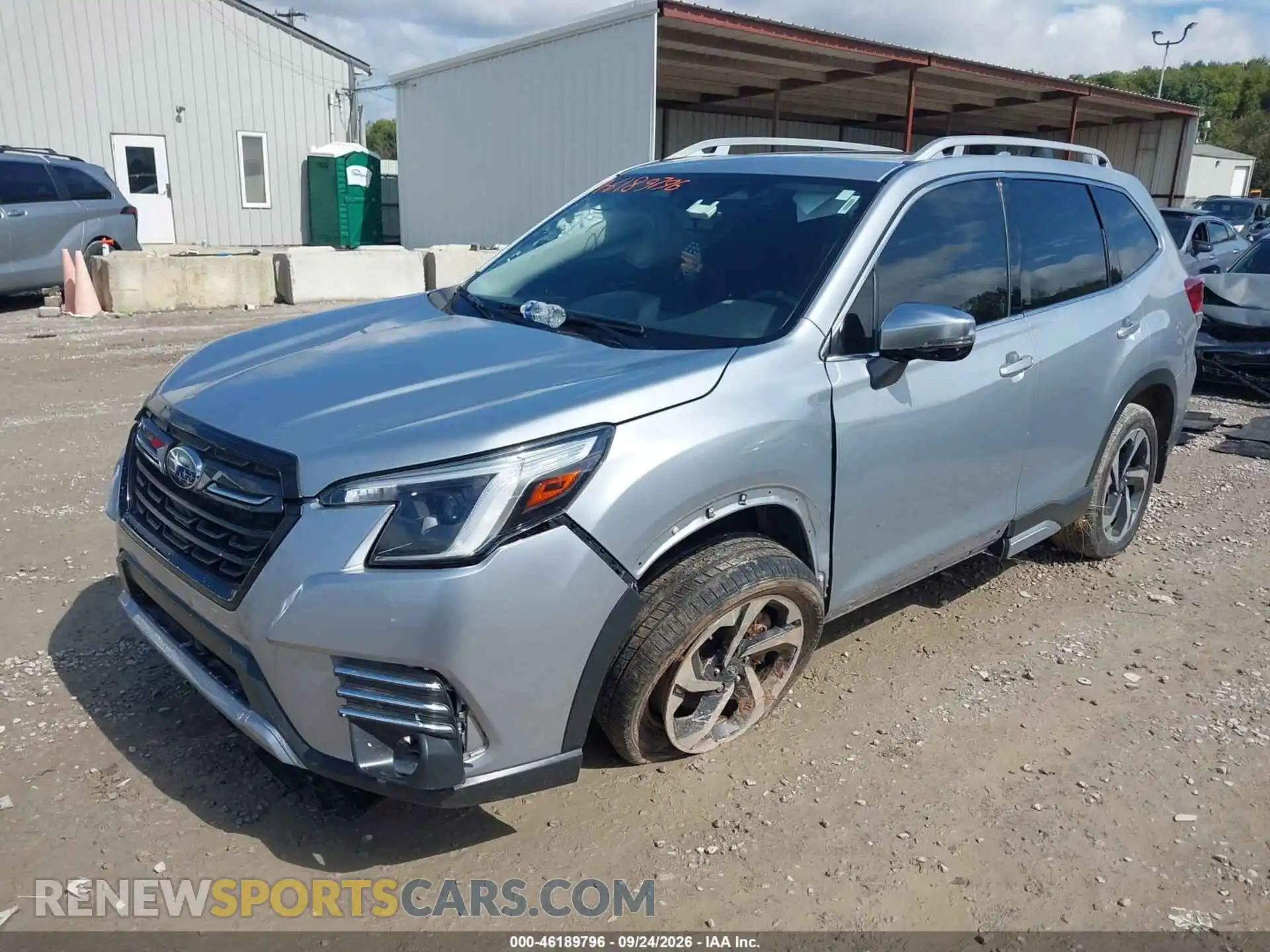 2 fotografías del automóvil dañado JF2SKARCXNH528046 SUBARU FORESTER 2022