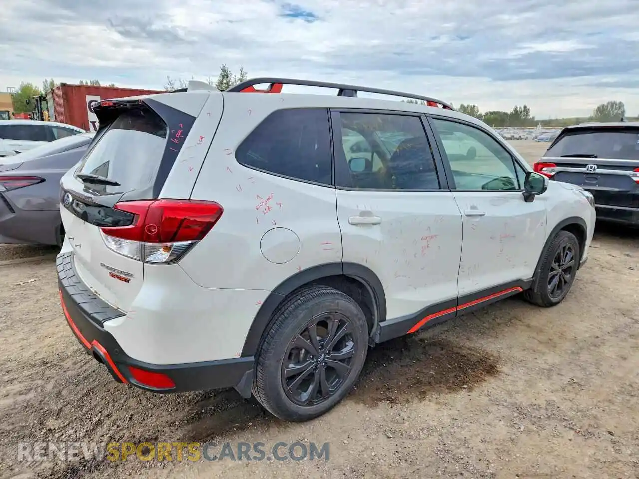 3 fotografías del automóvil dañado JF2SKEHC2NH494841 SUBARU FORESTER 2022
