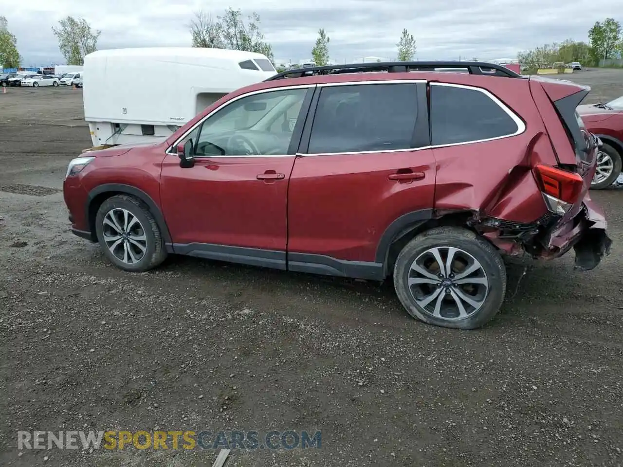 2 fotografías del automóvil dañado JF2SKEPC8NH521901 SUBARU FORESTER 2022