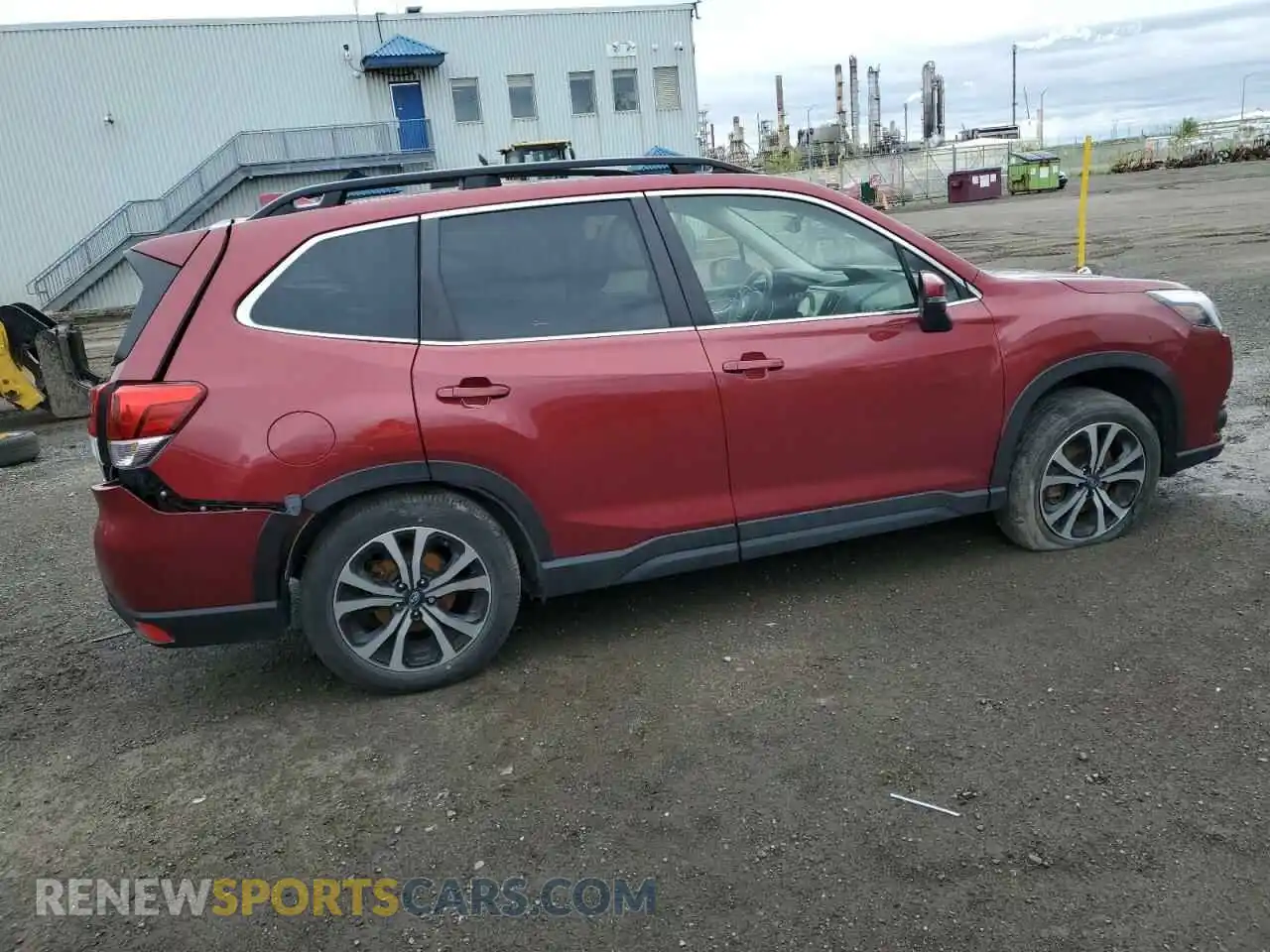 3 fotografías del automóvil dañado JF2SKEPC8NH521901 SUBARU FORESTER 2022