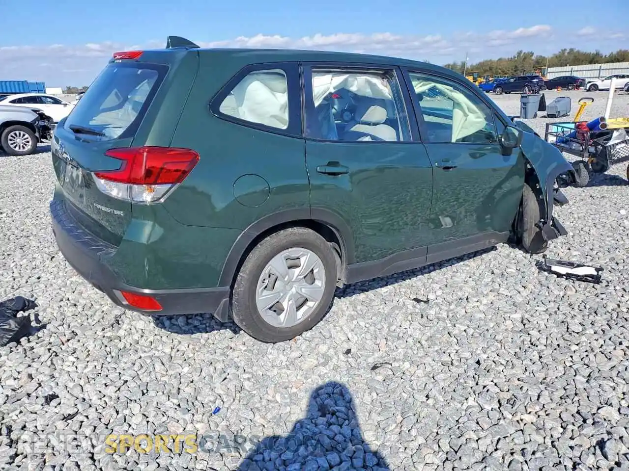 3 fotografías del automóvil dañado JF2SKAAC5PH443307 SUBARU FORESTER 2023