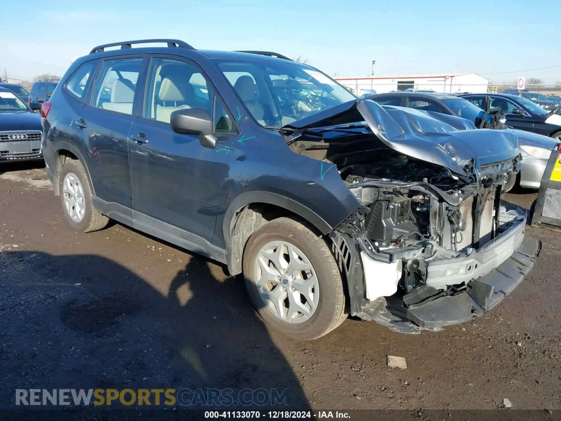1 Photograph of a damaged car JF2SKACC0PH494744 SUBARU FORESTER 2023