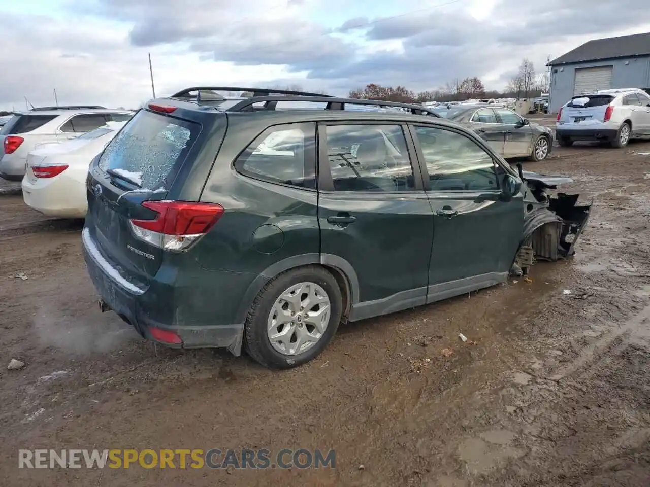 3 fotografías del automóvil dañado JF2SKACC9PH419394 SUBARU FORESTER 2023
