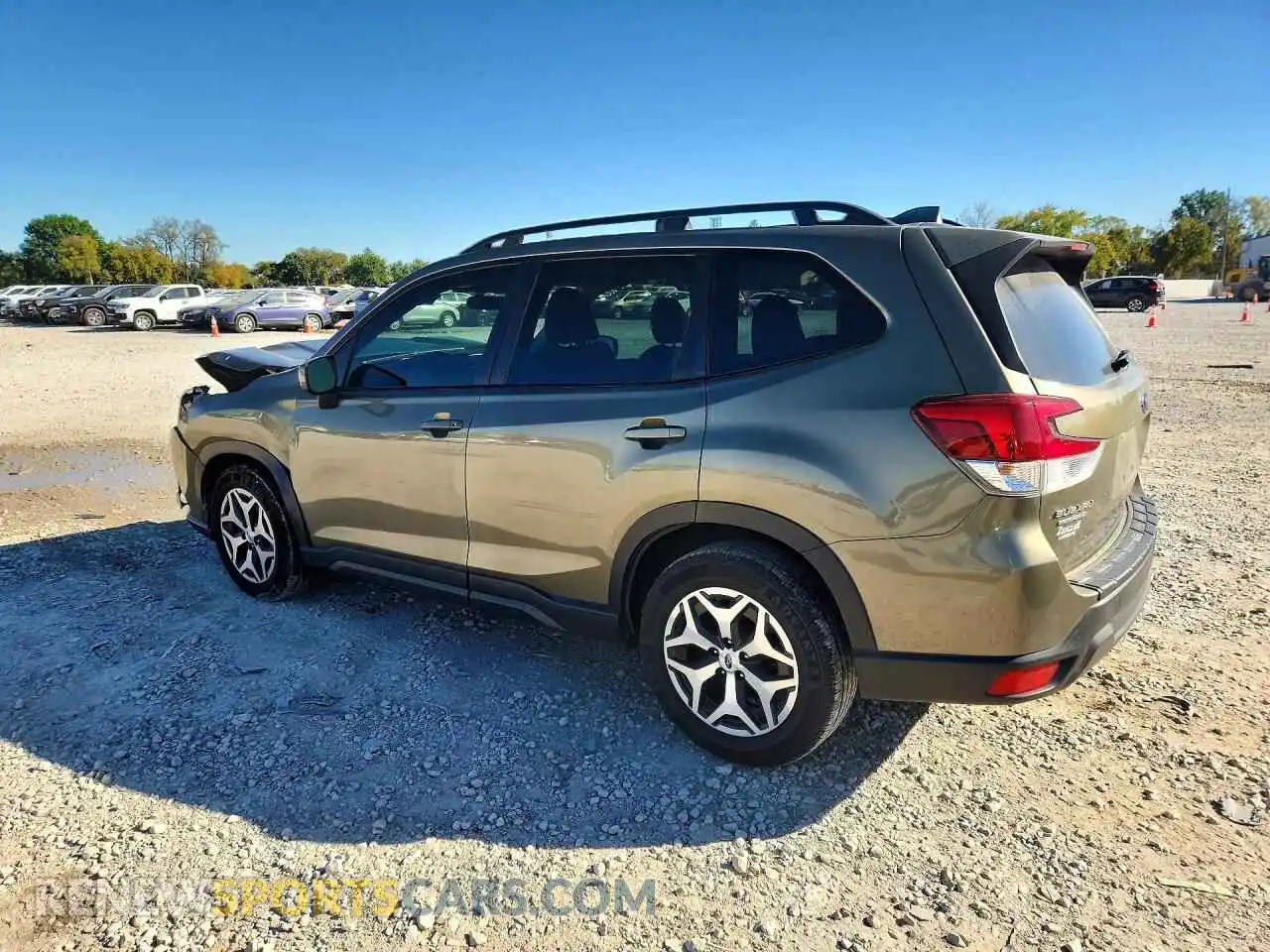 2 fotografías del automóvil dañado JF2SKADC3PH447903 SUBARU FORESTER 2023