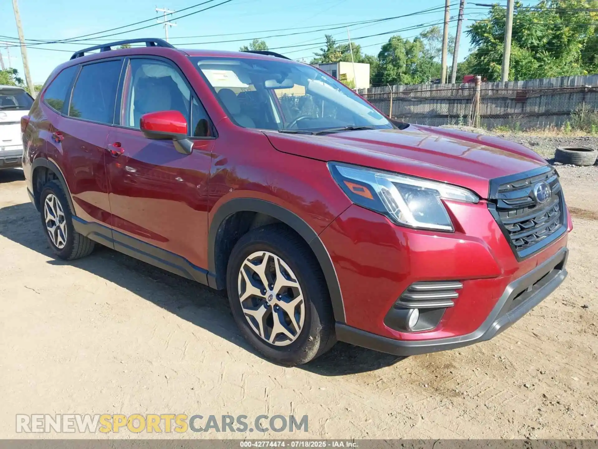 1 Photograph of a damaged car JF2SKAEC0PH460025 SUBARU FORESTER 2023