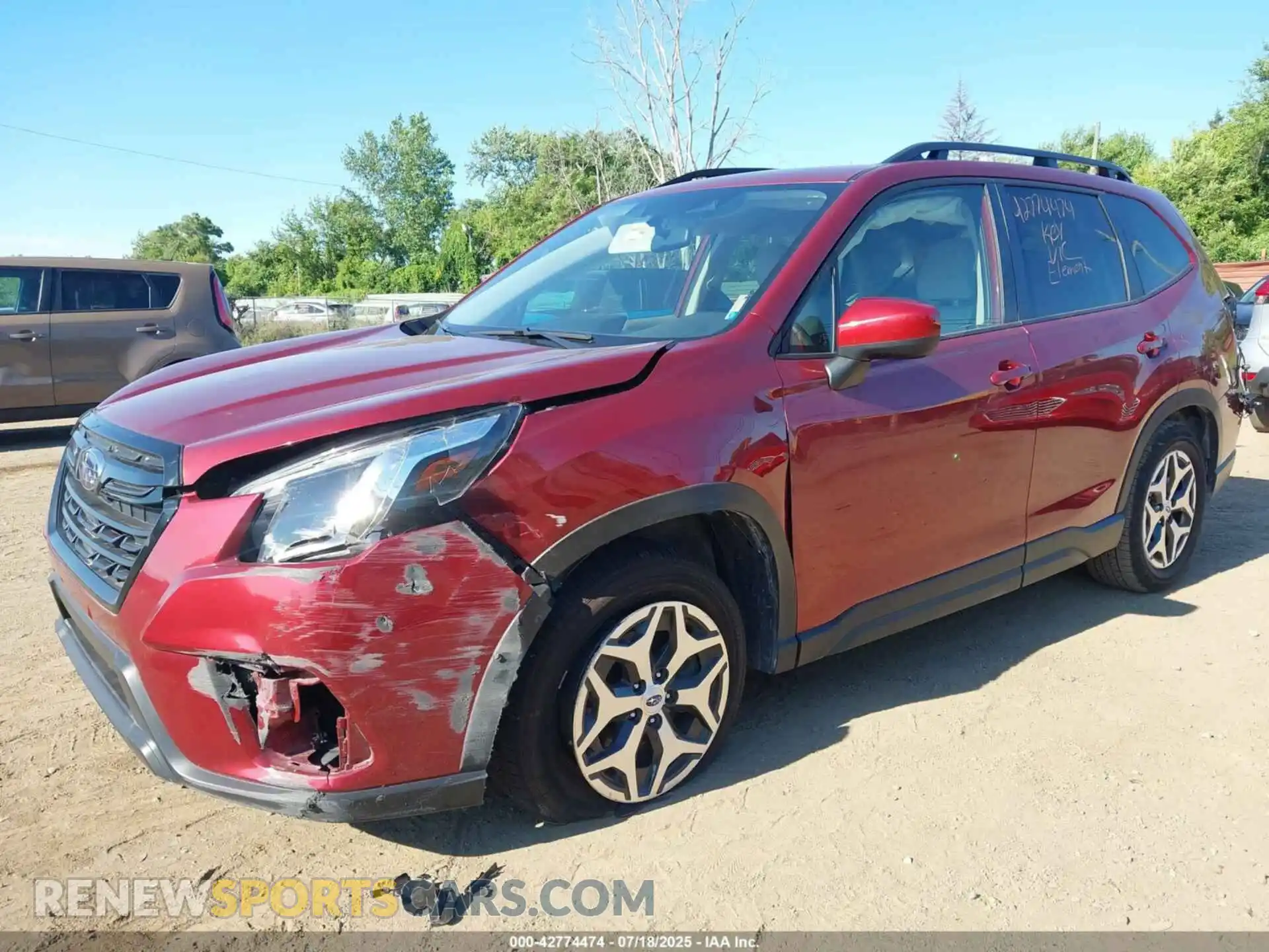 2 Photograph of a damaged car JF2SKAEC0PH460025 SUBARU FORESTER 2023