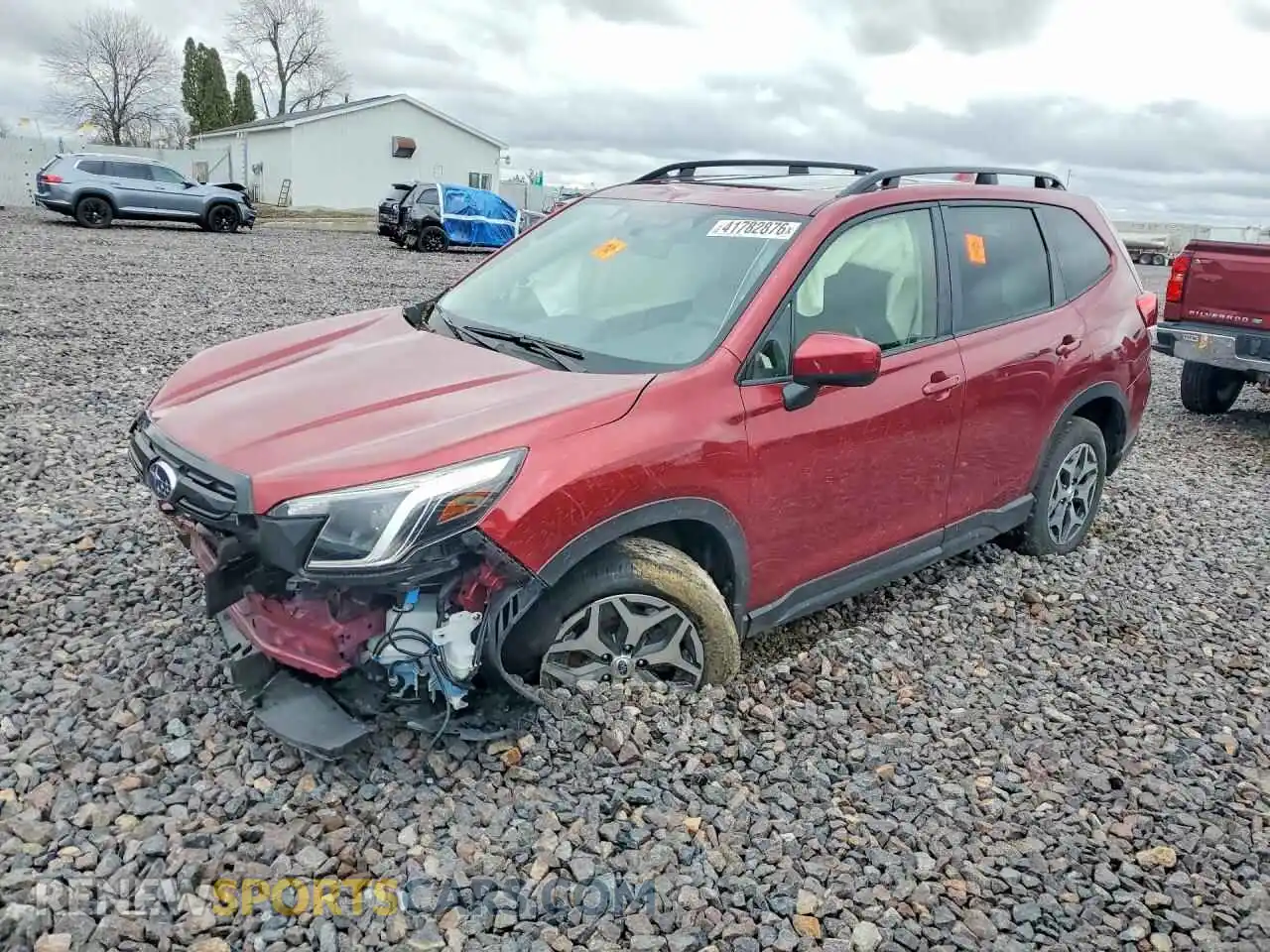 1 Photograph of a damaged car JF2SKAEC4PH468953 SUBARU FORESTER 2023