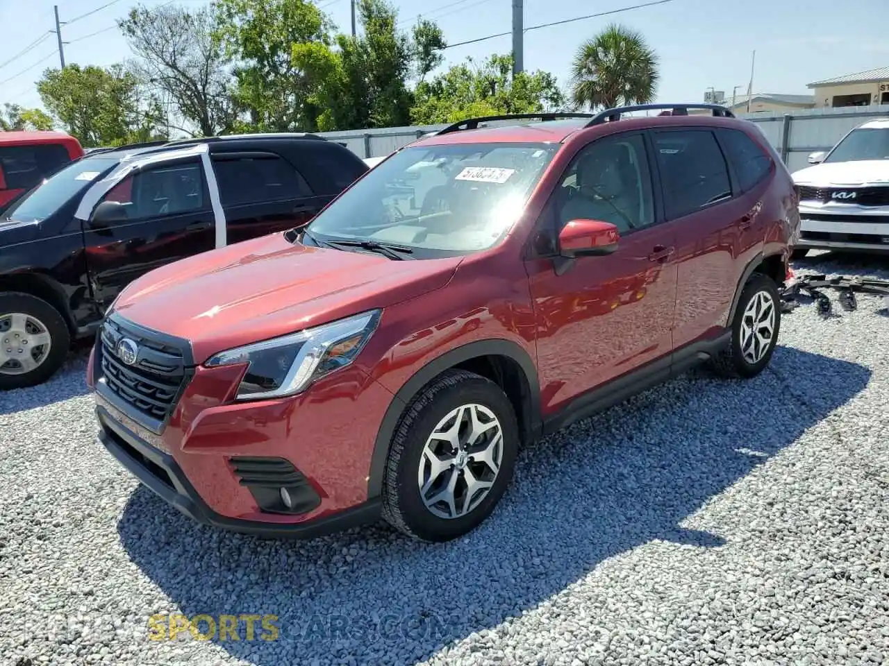 1 Photograph of a damaged car JF2SKAEC4PH495876 SUBARU FORESTER 2023