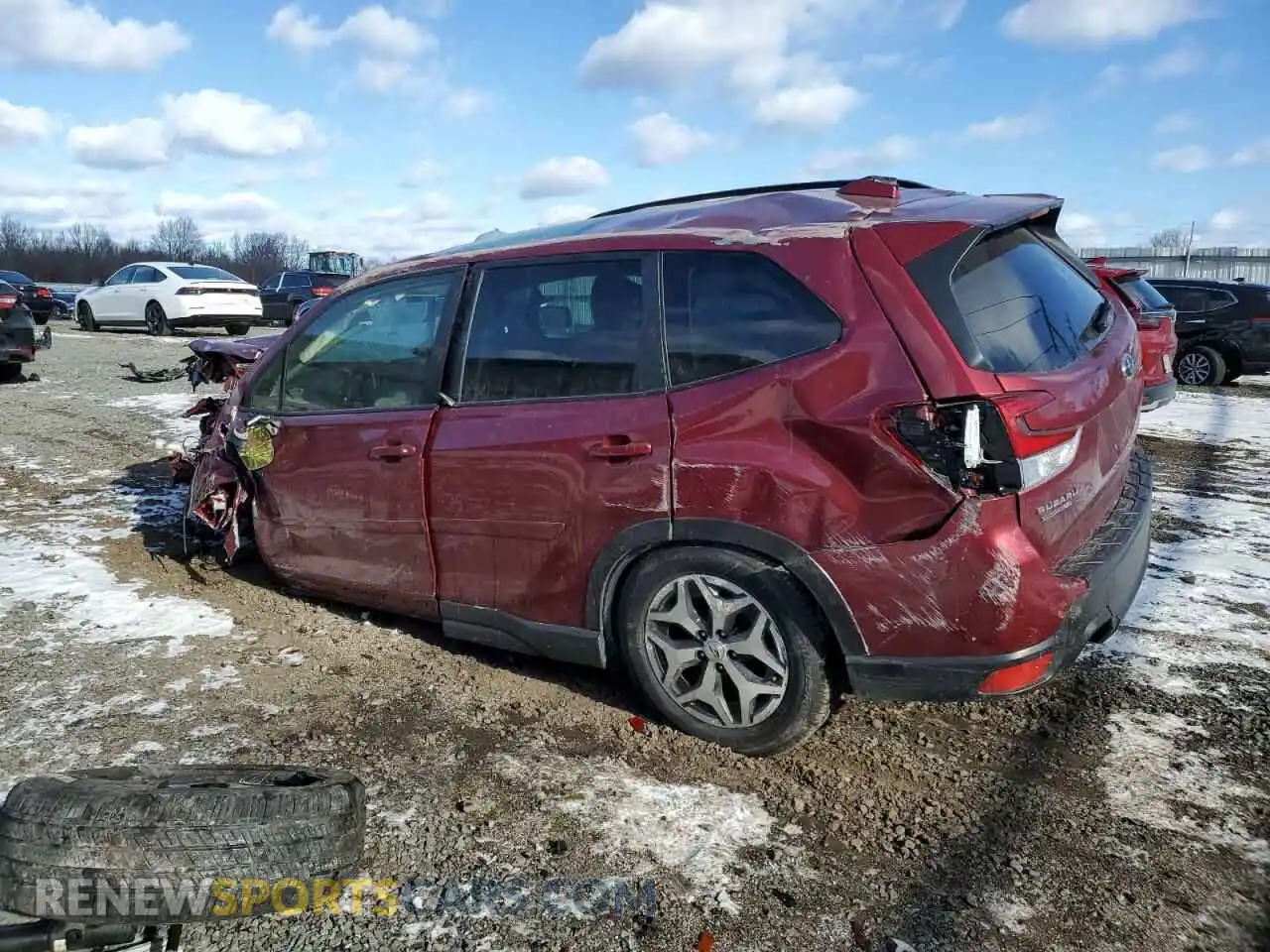 2 Photograph of a damaged car JF2SKAEC5PH420703 SUBARU FORESTER 2023