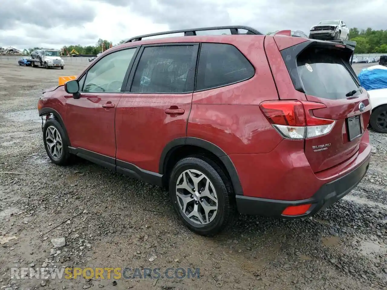 2 fotografías del automóvil dañado JF2SKAECXPH539637 SUBARU FORESTER 2023