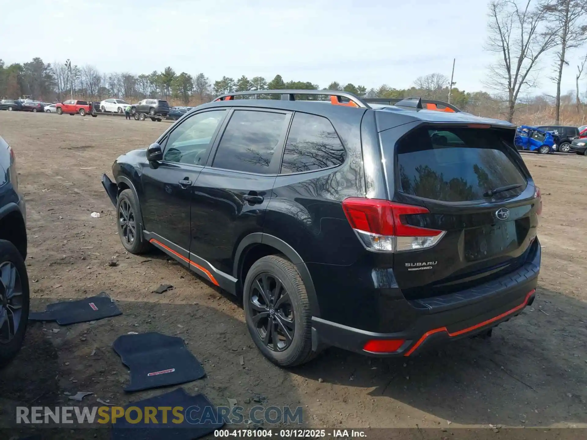 3 fotografías del automóvil dañado JF2SKAJC1PH455065 SUBARU FORESTER 2023